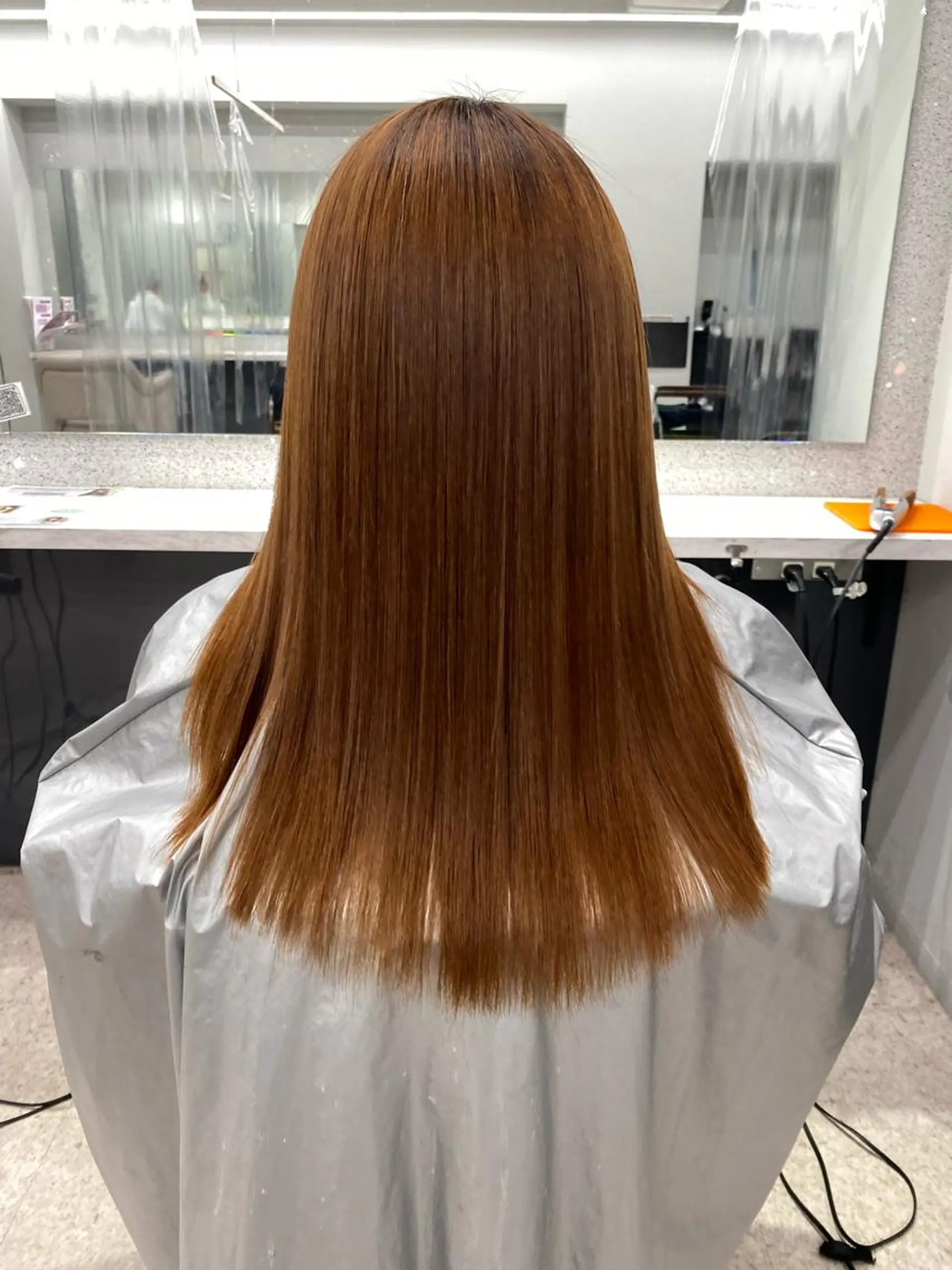 ロング 京都レイヤーカット/ 縮毛矯正/羽柴りくのヘアスタイル