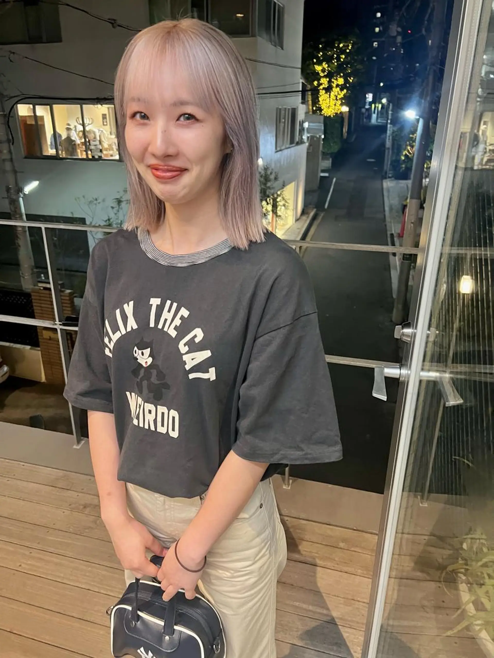 ミディアム カラー カット ヘアカラー トリートメント sakoda shunkiのヘアスタイル