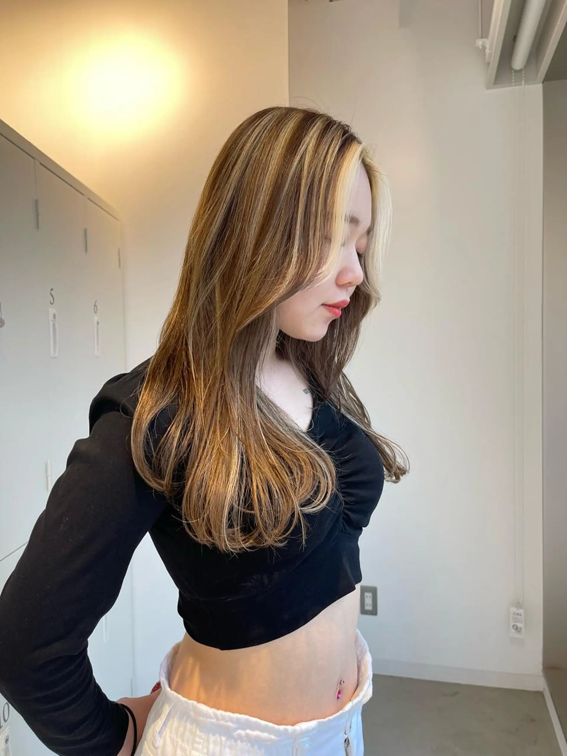 ロング カラー カット ヘアカラー 店長 MANAMI /ブリーチ/骨格ボブのヘアスタイル