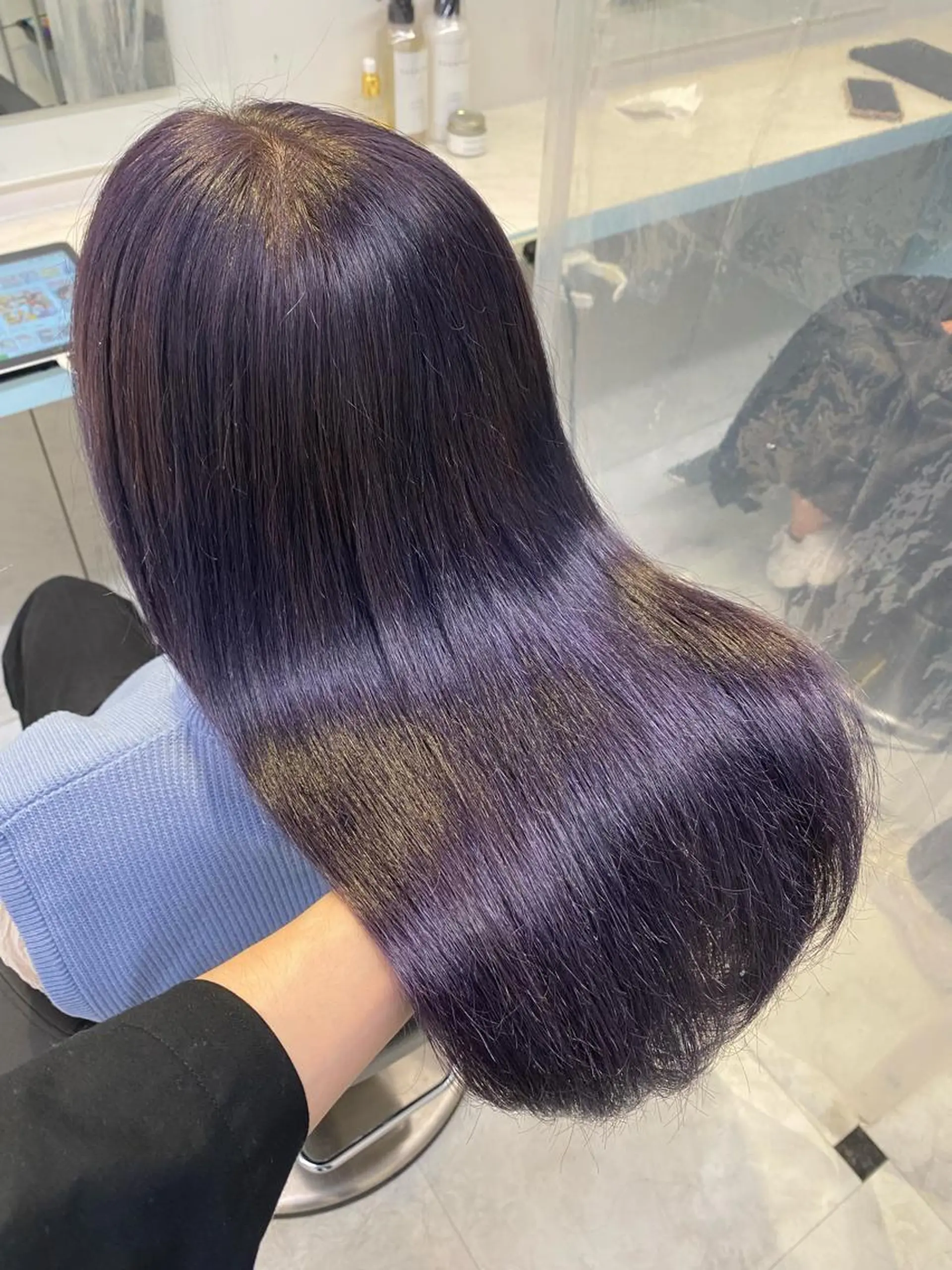 ロング カラー ヘアカラー トリートメント 🤍大人っぽ韓国暗髪 🤍Asuka🤍のヘアスタイル