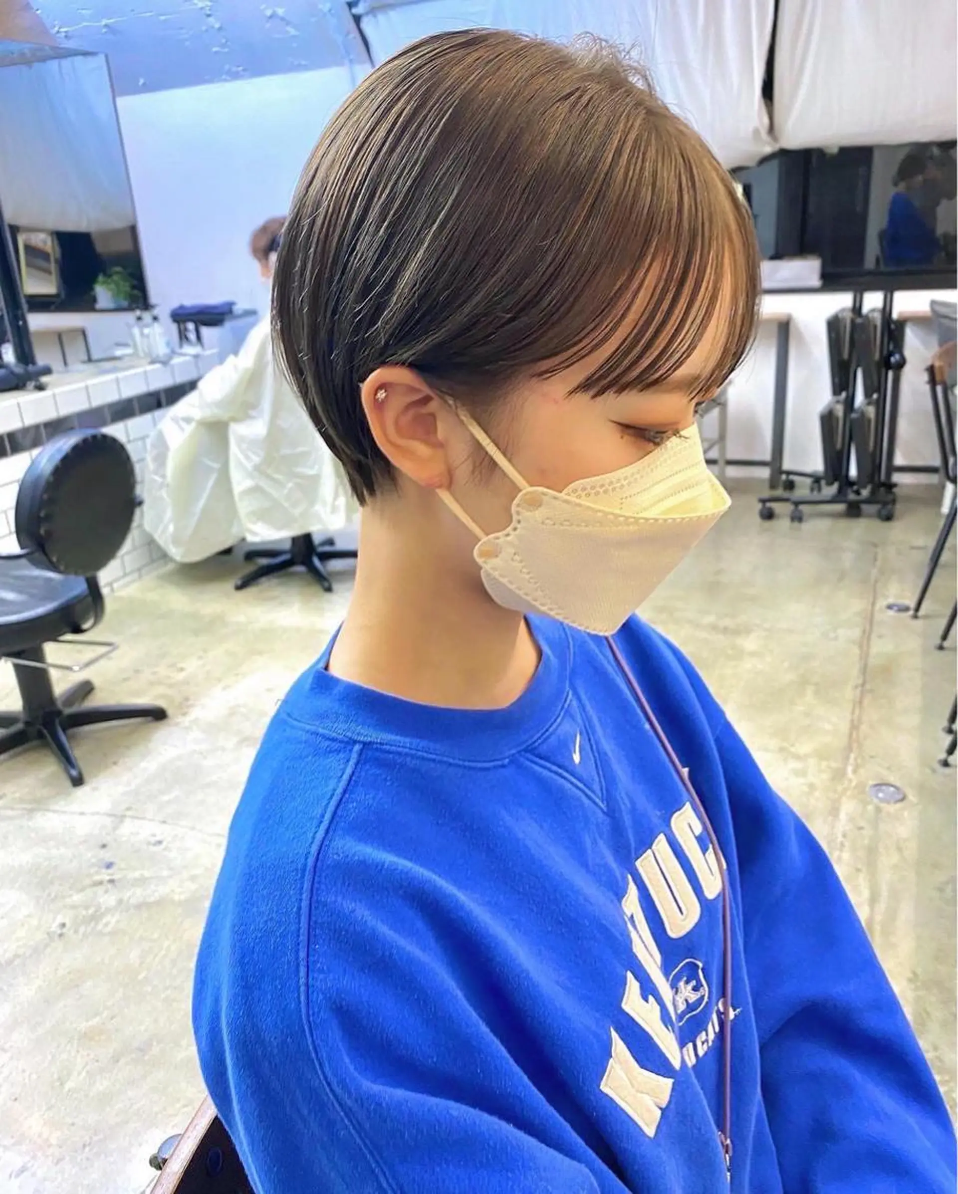 ショート カラー カット ヘアカラー トリートメント IVORY.所属・🟩白髪ぼかし/ボブ /ショートヘア/大司のヘアスタイル