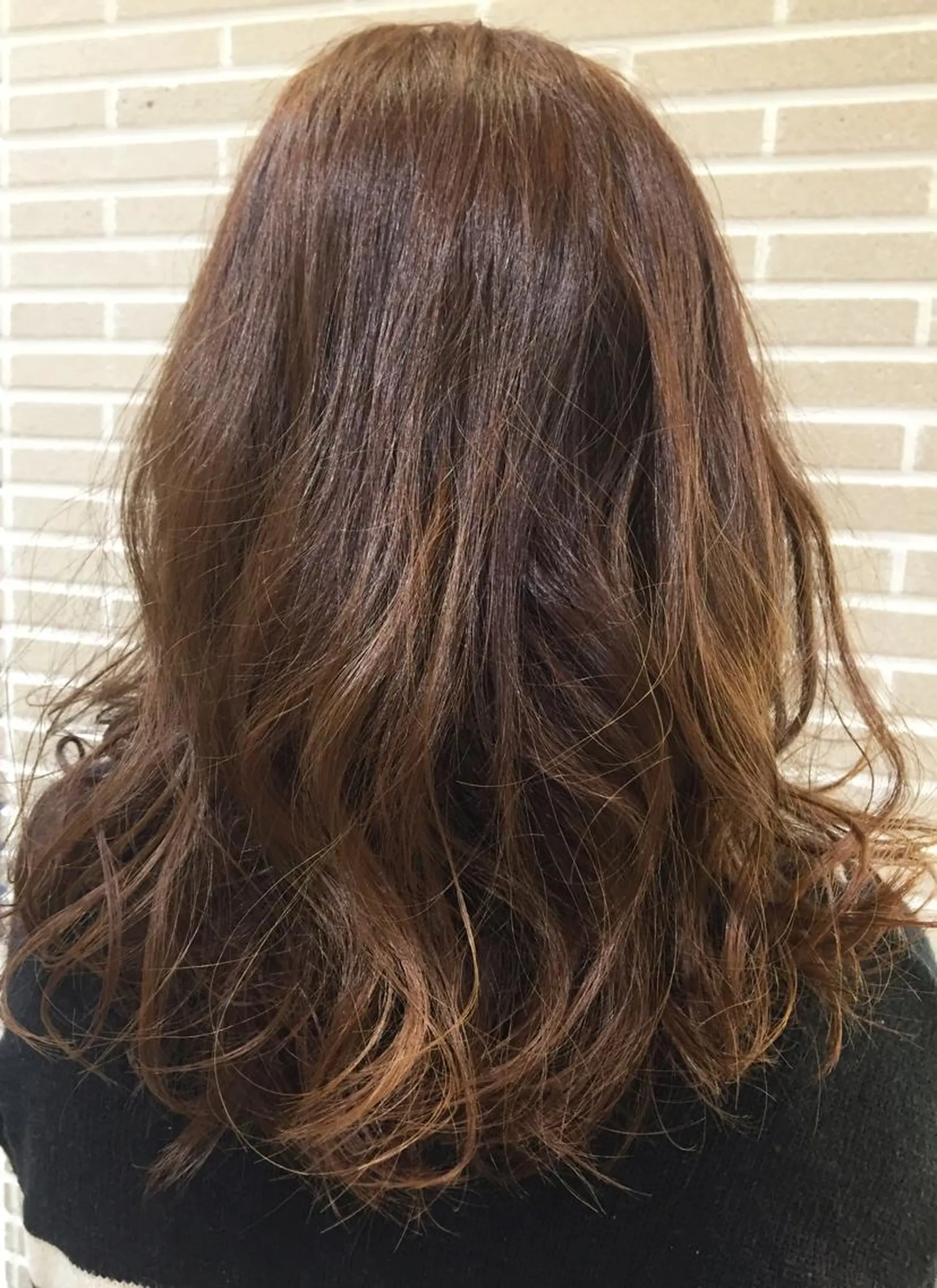 セミロング カラー ヘアアレンジ カット ヘアカラー トリートメント 山北 咲子のヘアスタイル