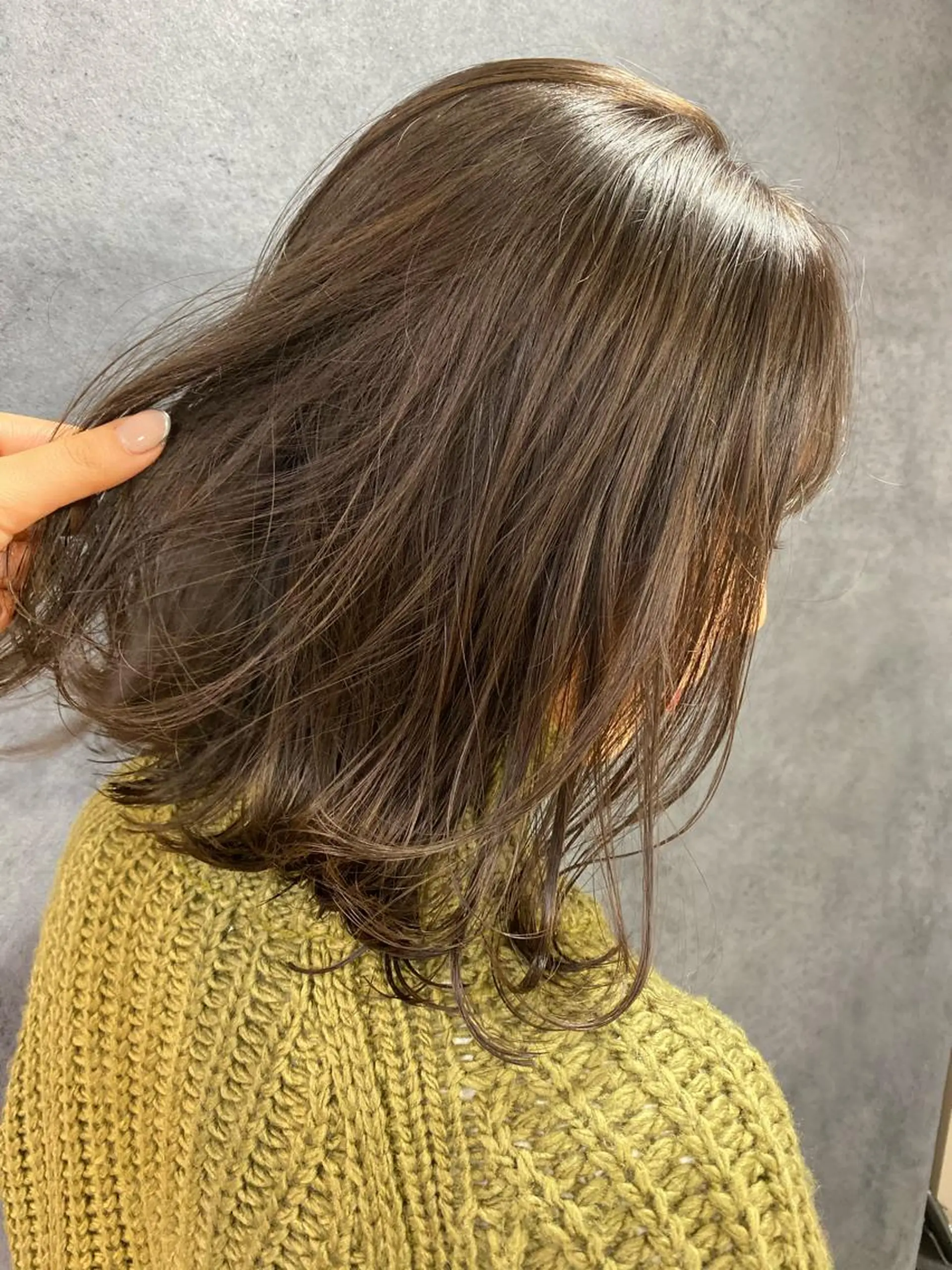 セミロング カラー ヘアアレンジ メンズ キッズ ネイル マツエク・マツパ GO TODAY SHAiRE SALON所属・透明感カラー🤎 ゆりのヘアスタイル