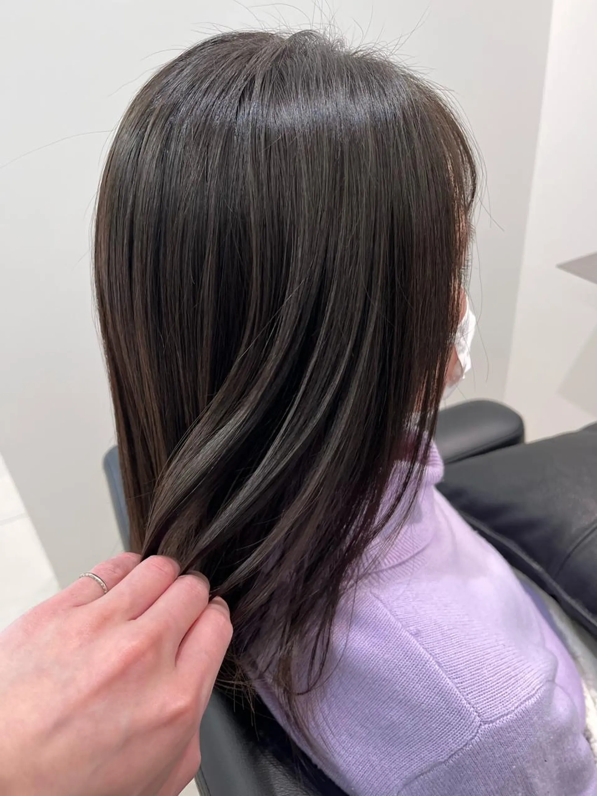 セミロング 本井 宏明のヘアスタイル