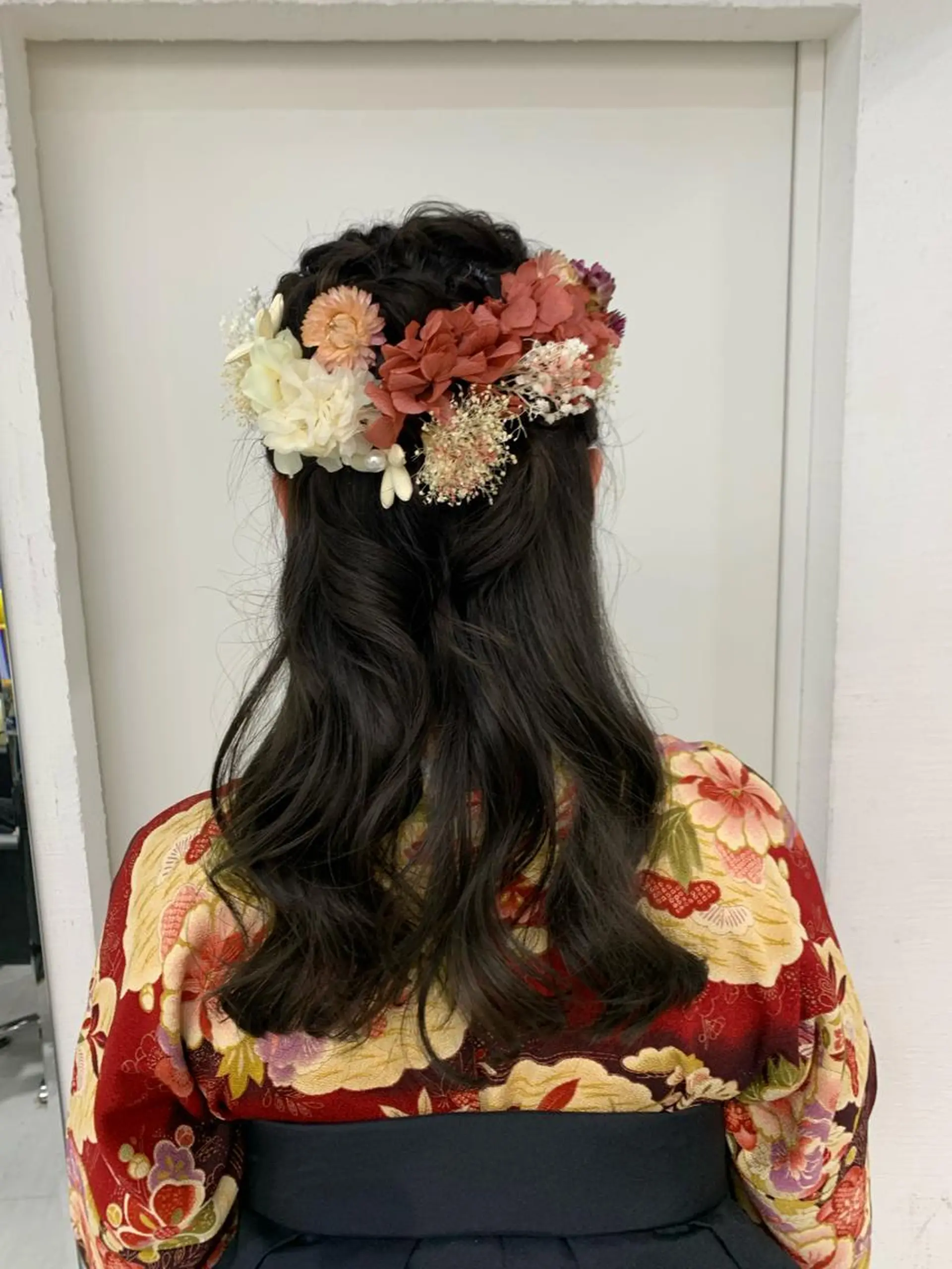 セミロング カラー ヘアアレンジ 卒業式のヘアスタイル ヘアセット 卒業式ヘアセット🎀 ヘアアレンジのヘアスタイル