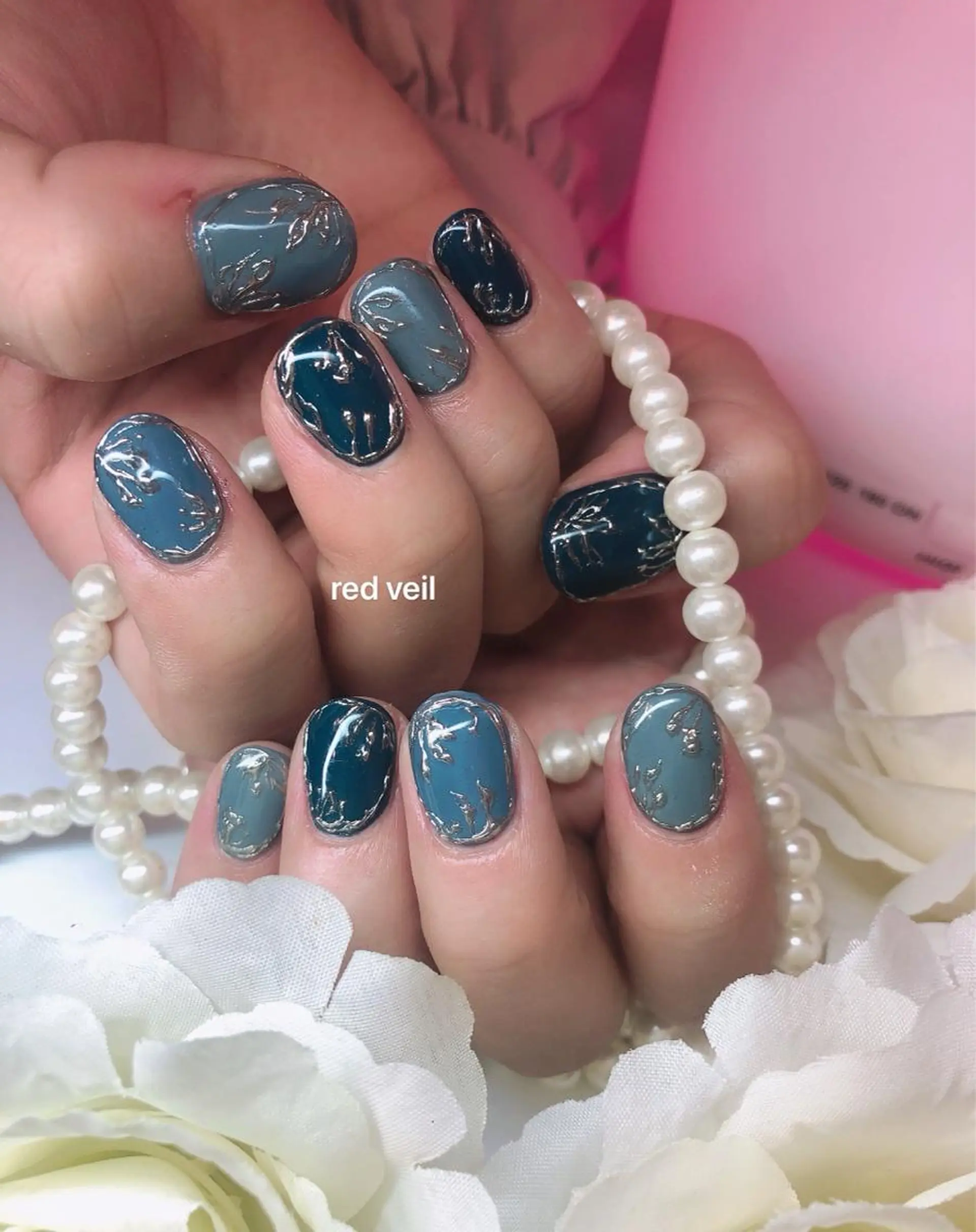 ショート ネイル ハンドネイル 長さ出し専門 nynaのネイルデザイン