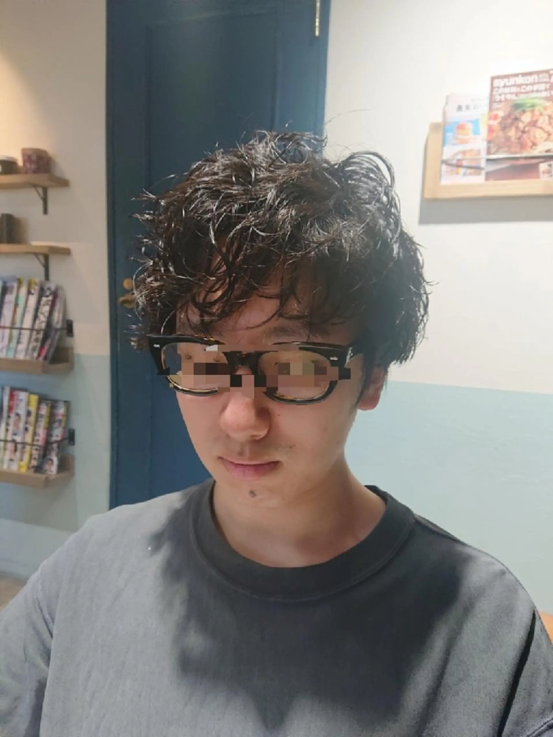 メンズ パーマ カット パーマ トリートメント alushe 岡 陽子のヘアスタイル