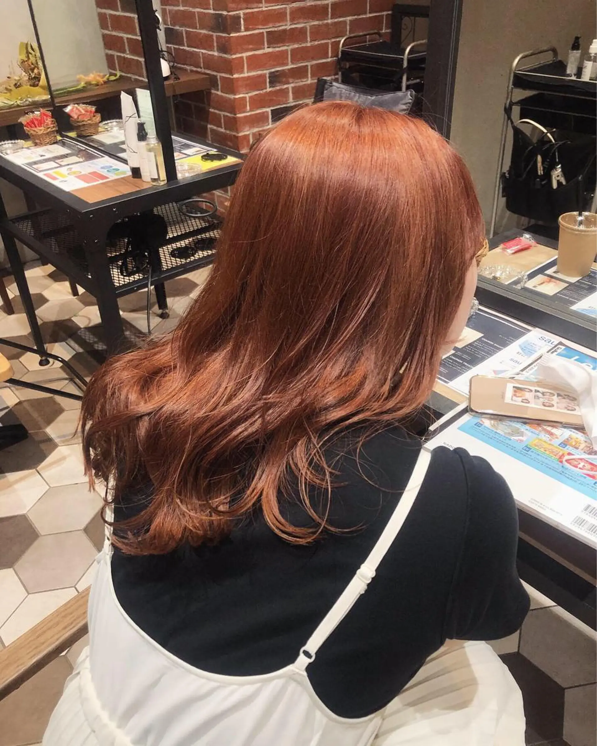 セミロング カラー ヘアアレンジ ベージュカラー ピンクカラー ピンクベージュ 韓国風ヘア 小顔カット カット ヘアカラー トリートメント 酸性縮毛矯正🧴韓国 レイヤー/髪質改善のヘアスタイル