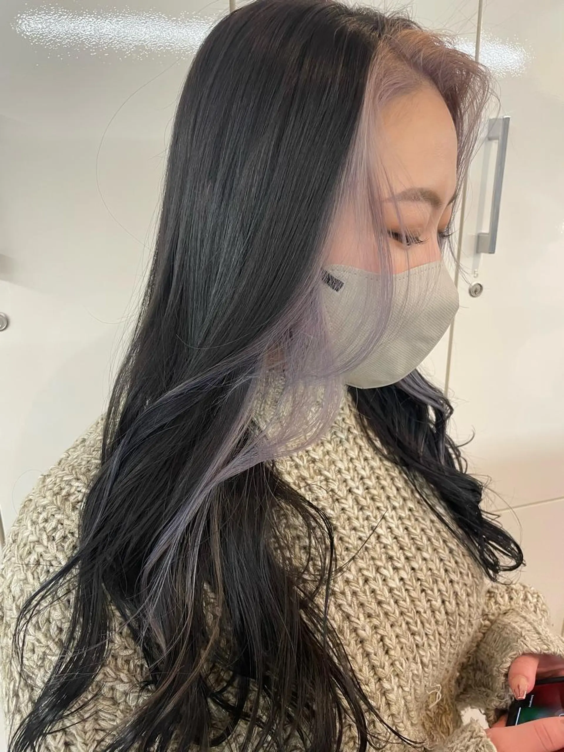 ロング 鎌田 春菜のヘアスタイル