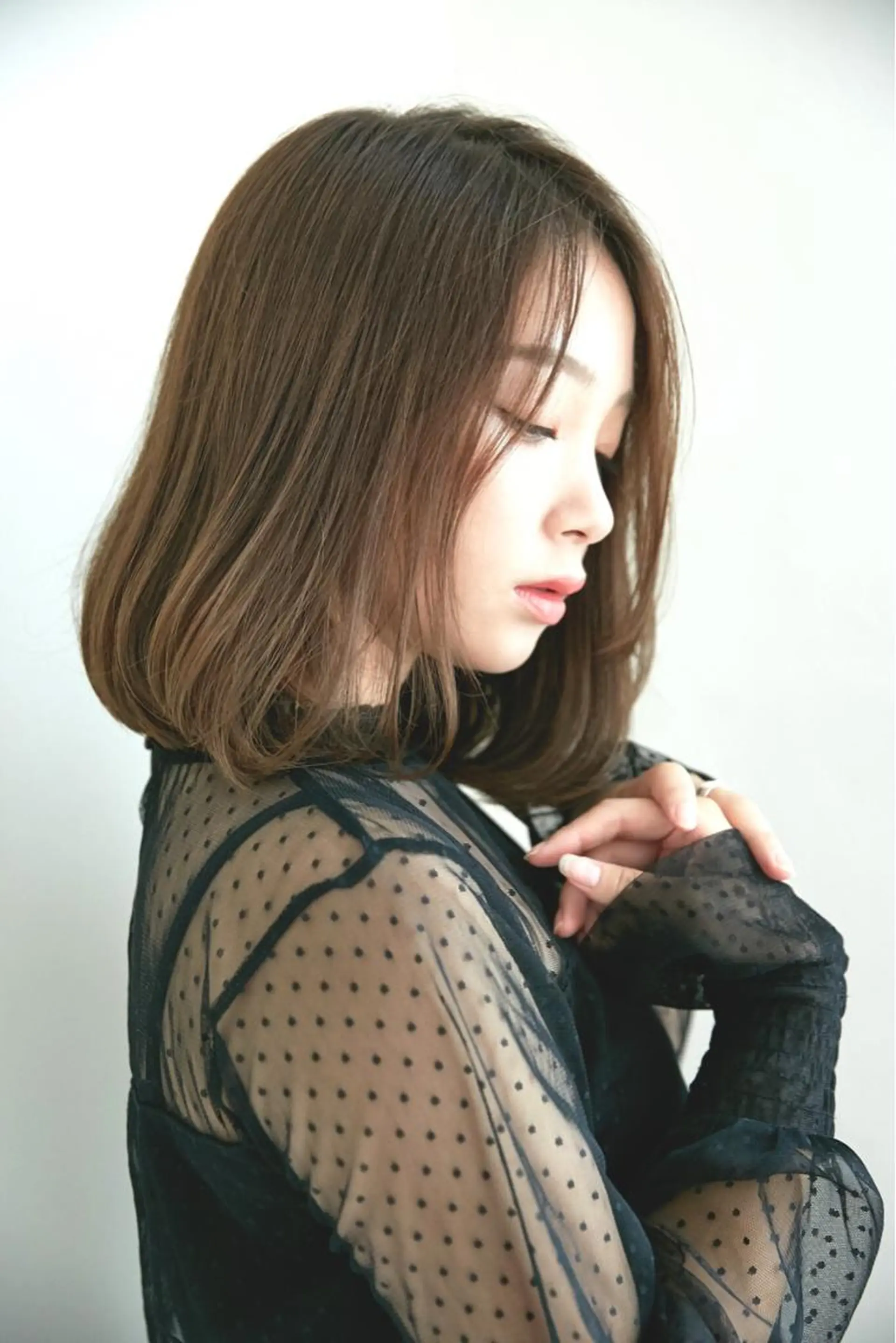 ミディアム カラー JUNTA 梅田茶屋町のヘアスタイル