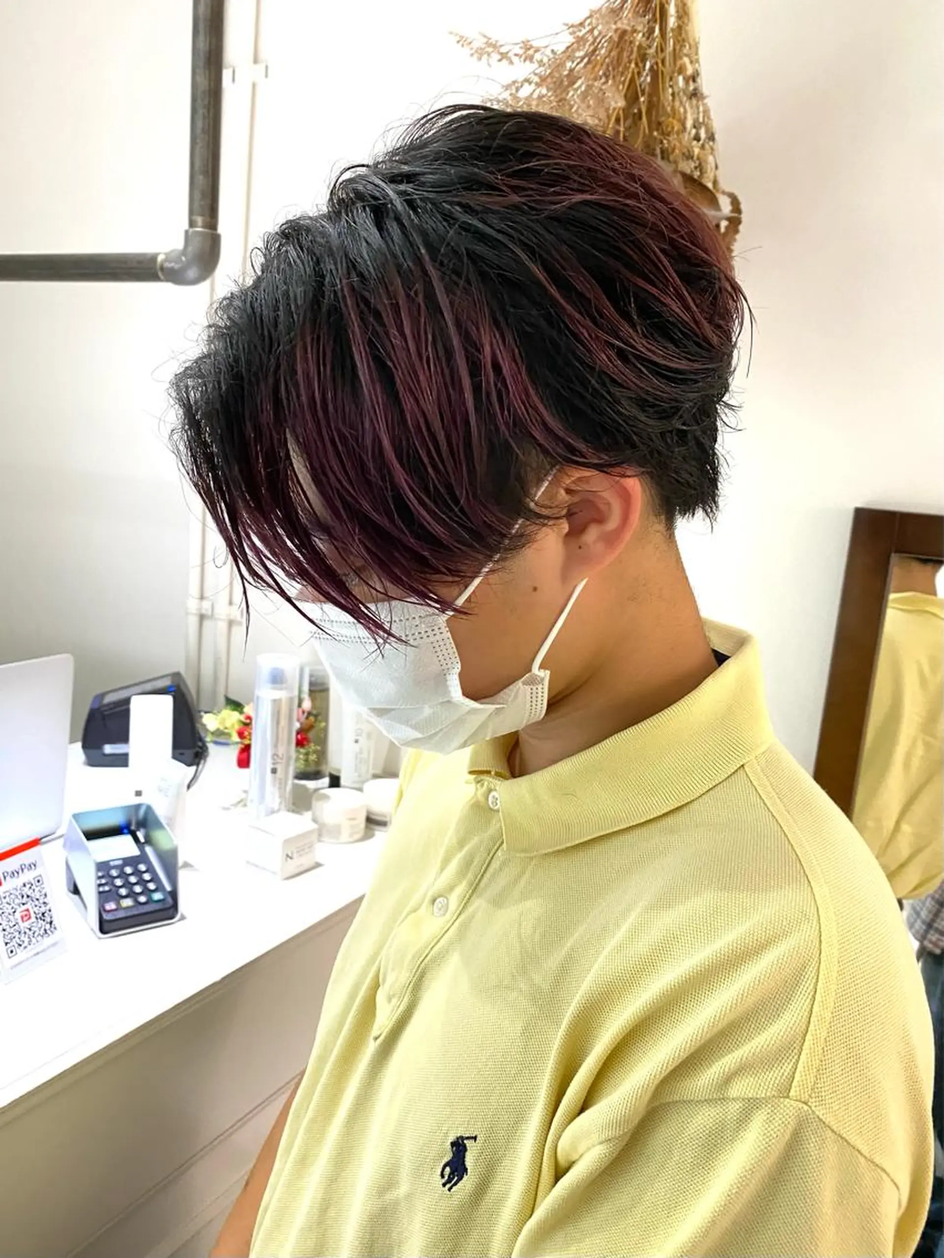 メンズ カット ヘアカラー ちばた/レイヤー 似合わせ/大阪中津のヘアスタイル