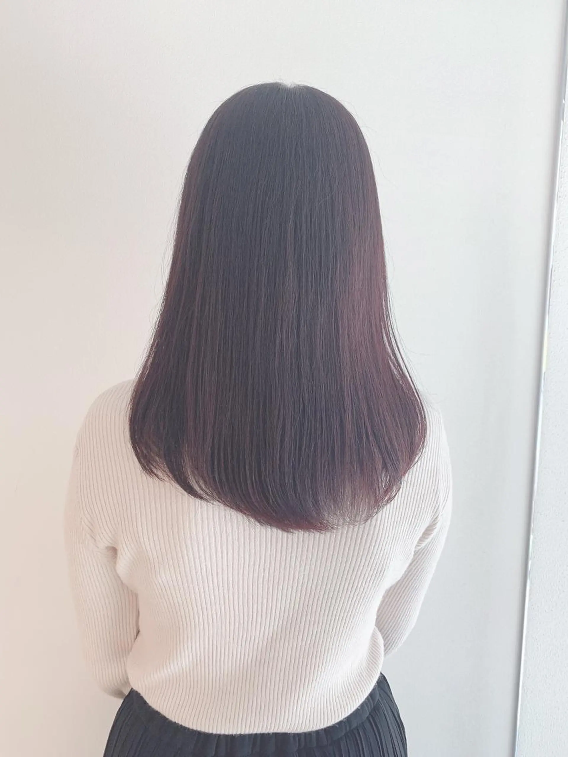 セミロング カラー カット ヘアカラー なりたいが叶う ながしまじゅんきのヘアスタイル