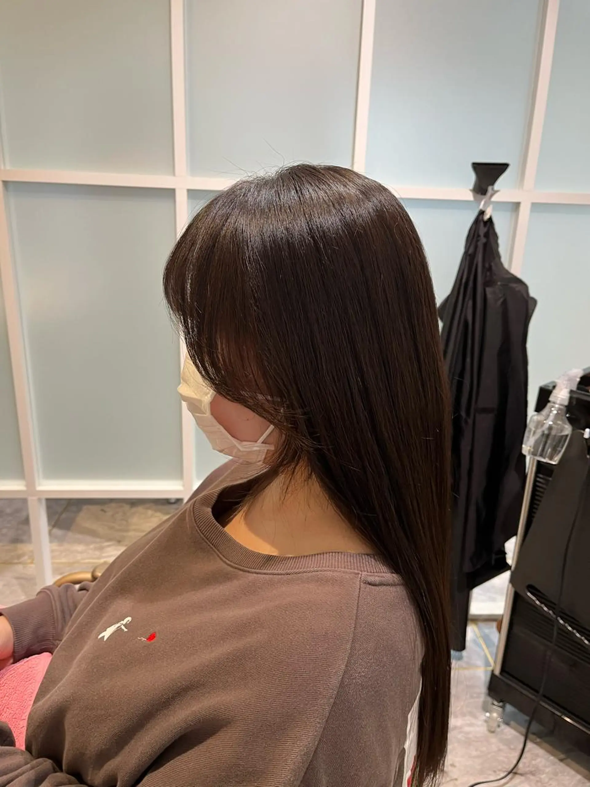 ロング 韓国風ヘア サイドバング カット ヘアカラー トリートメント 艶ボブ🌼 MAHOのヘアスタイル