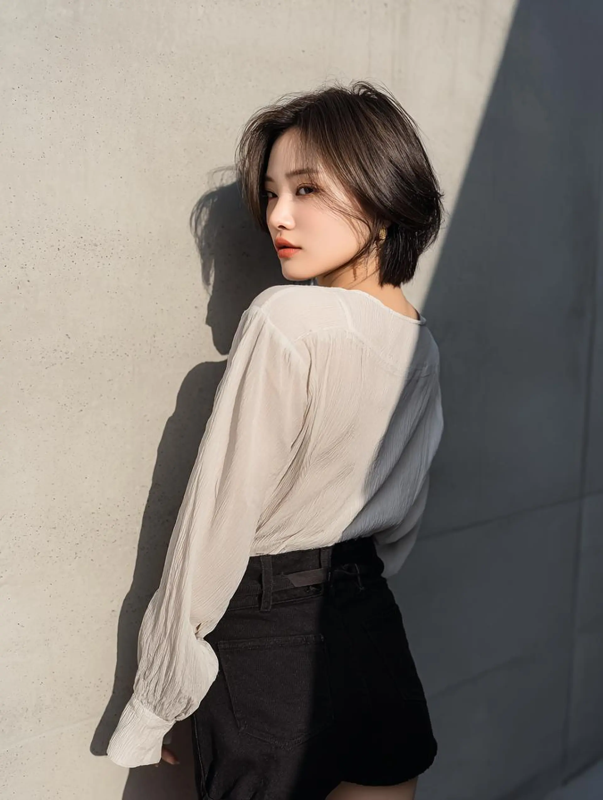 ショート くびれヘア レイヤーカット 小顔カット カット ヘアカラー トリートメント ショート＆ボブ🦋 shell立川🫧のヘアスタイル