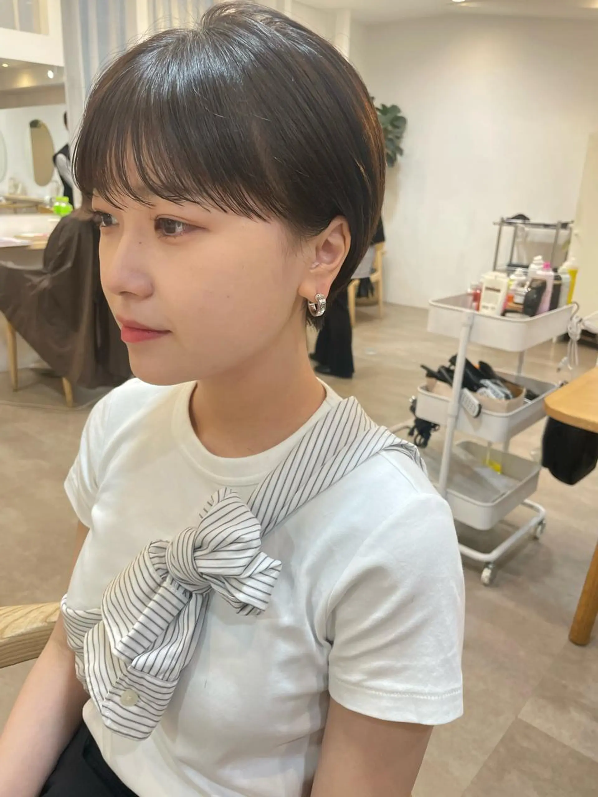 ショート 大迫 江梨のヘアスタイル