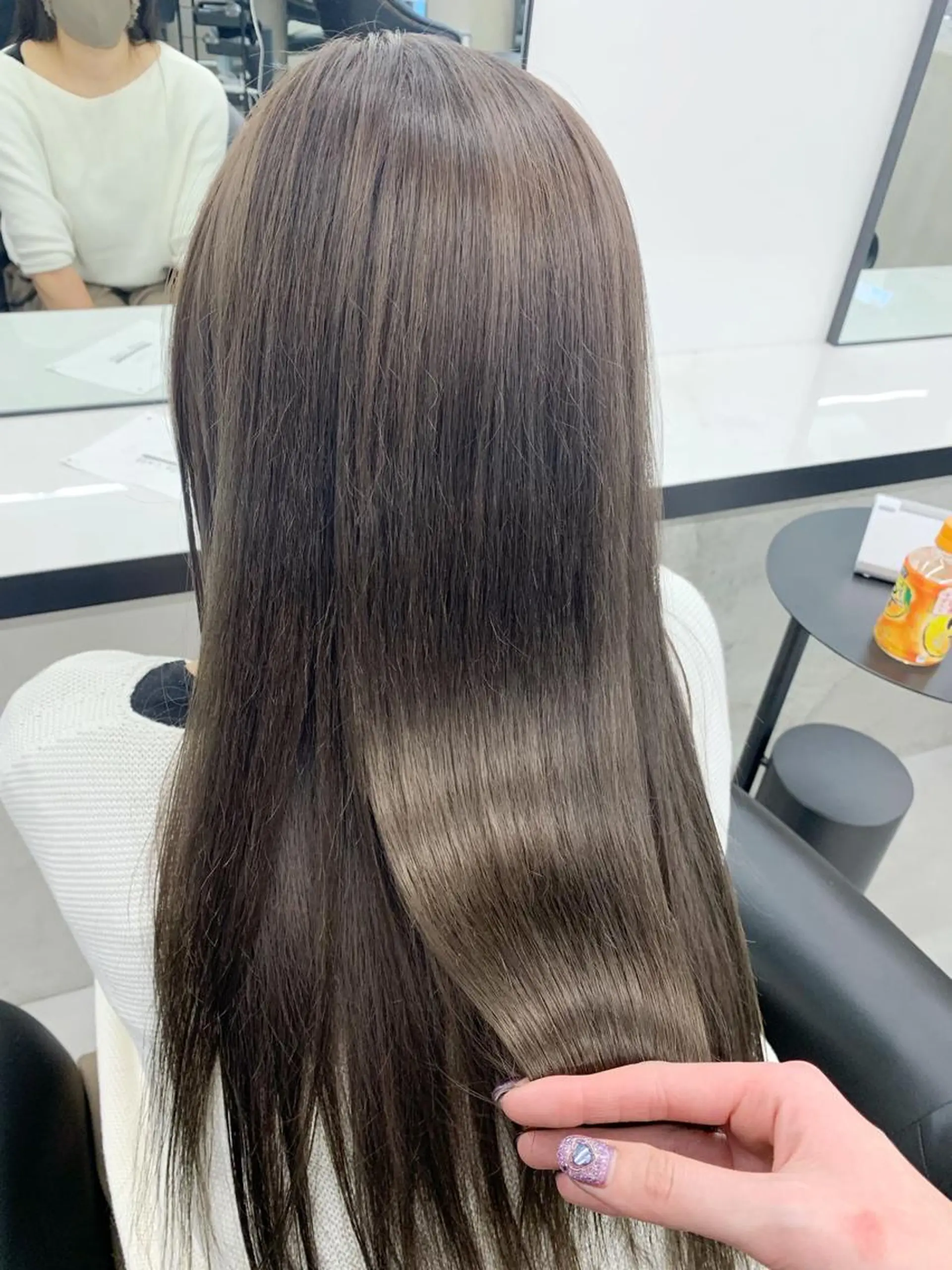 ロング カラー グレージュ kimika🥑 メンズ/髪質改善のヘアスタイル