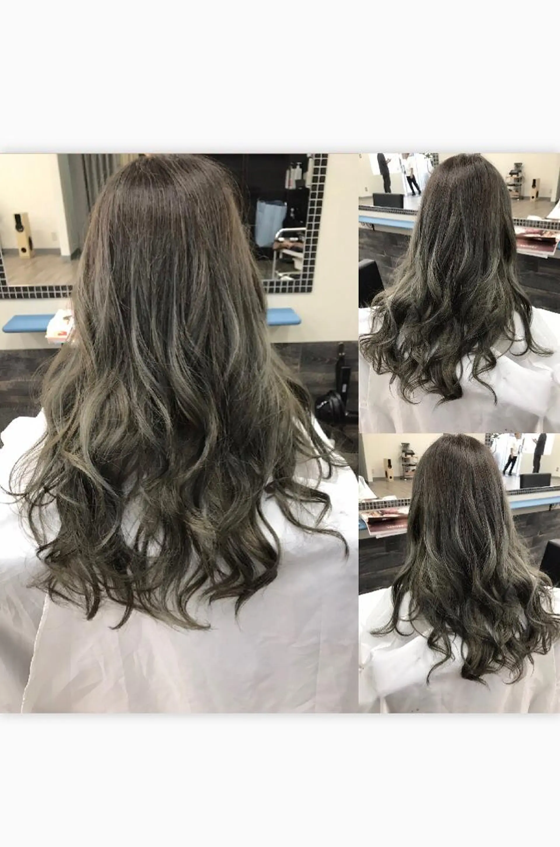 ロング カラー アッシュ グラデーションカラー N-plants 和泉中央店のヘアスタイル