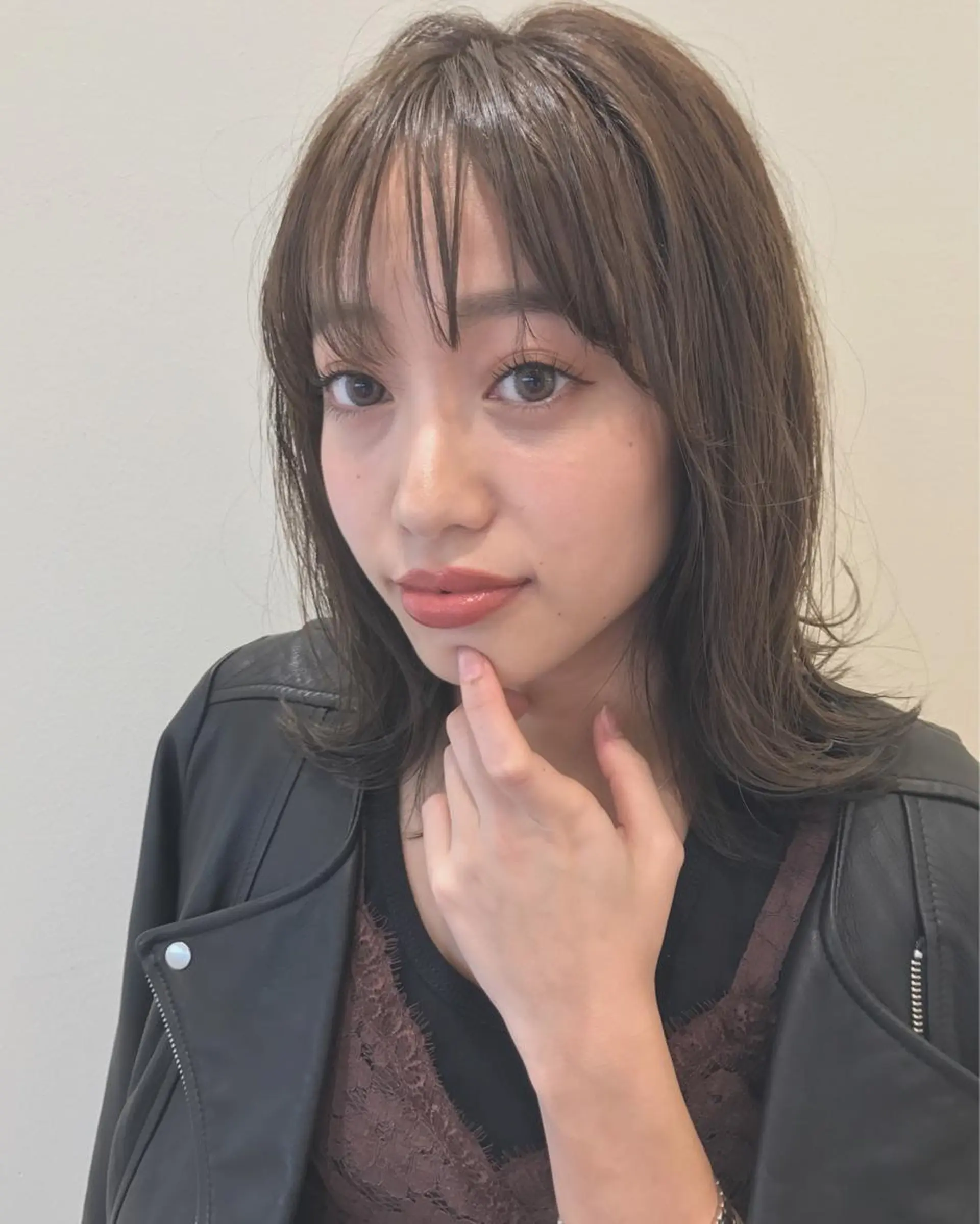 ミディアム カラー ベージュカラー R-5 shonandai所属・🍋透け感カラー🍃 オリーブ🍐Kahoのヘアスタイル