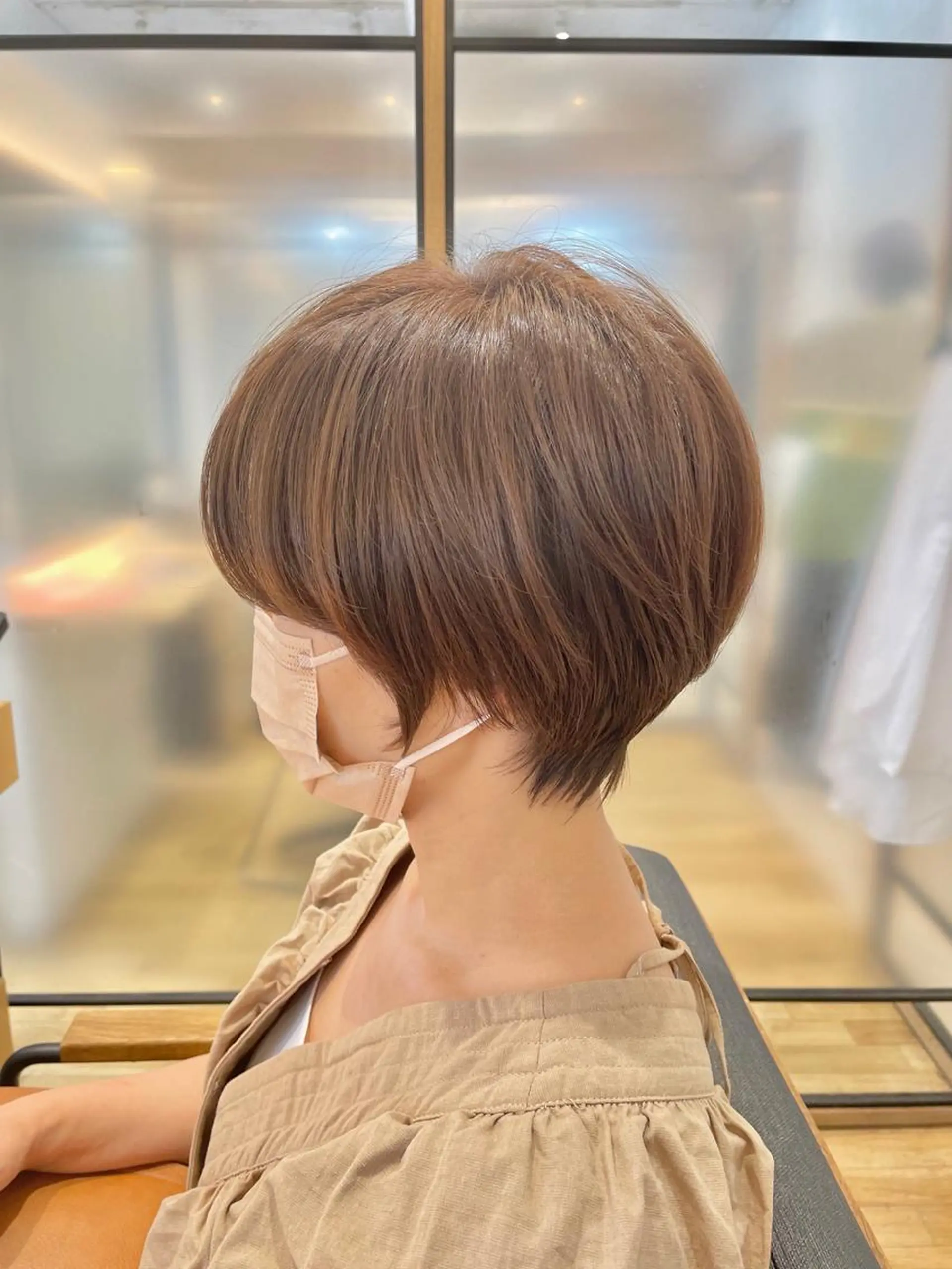 ショート ショートボブ 丸みショート ボブ ハイライト 髪質改善 カット ヘアカラー トリートメント シノハラ ガクト ショート/白髪ぼかしのヘアスタイル