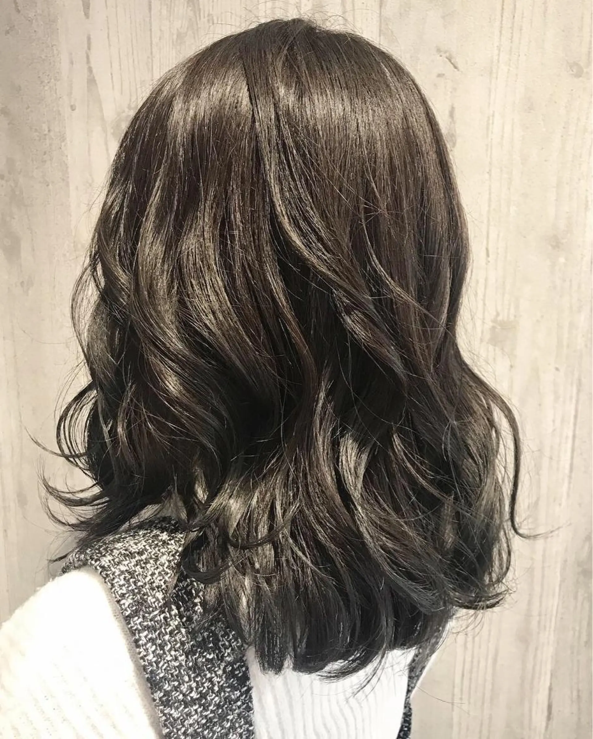 ミディアム カラー アッシュ ダークアッシュ Renatus店長 金子裕美のヘアスタイル