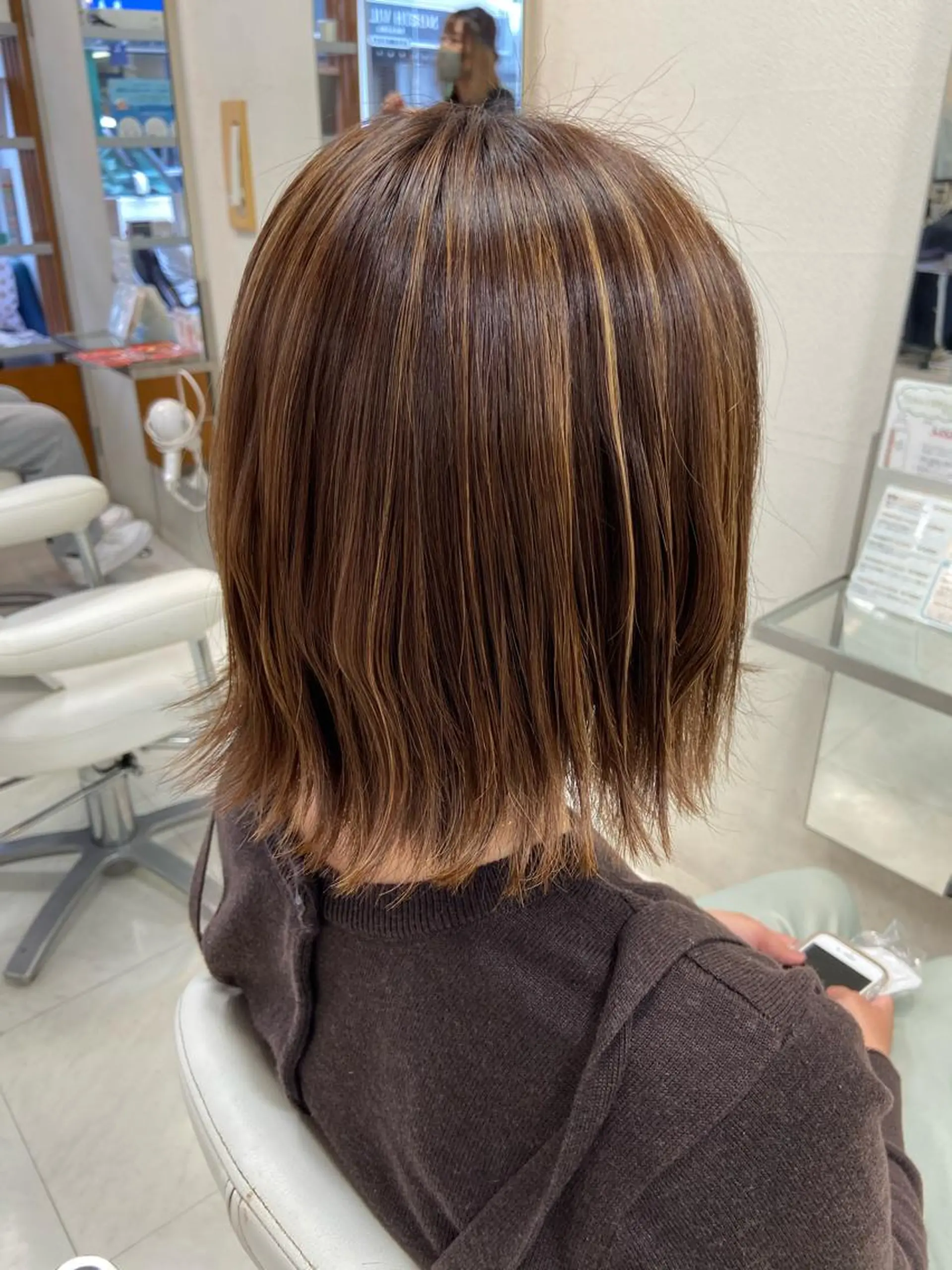 ミディアム 外ハネヘア 菊地 美憂のヘアスタイル