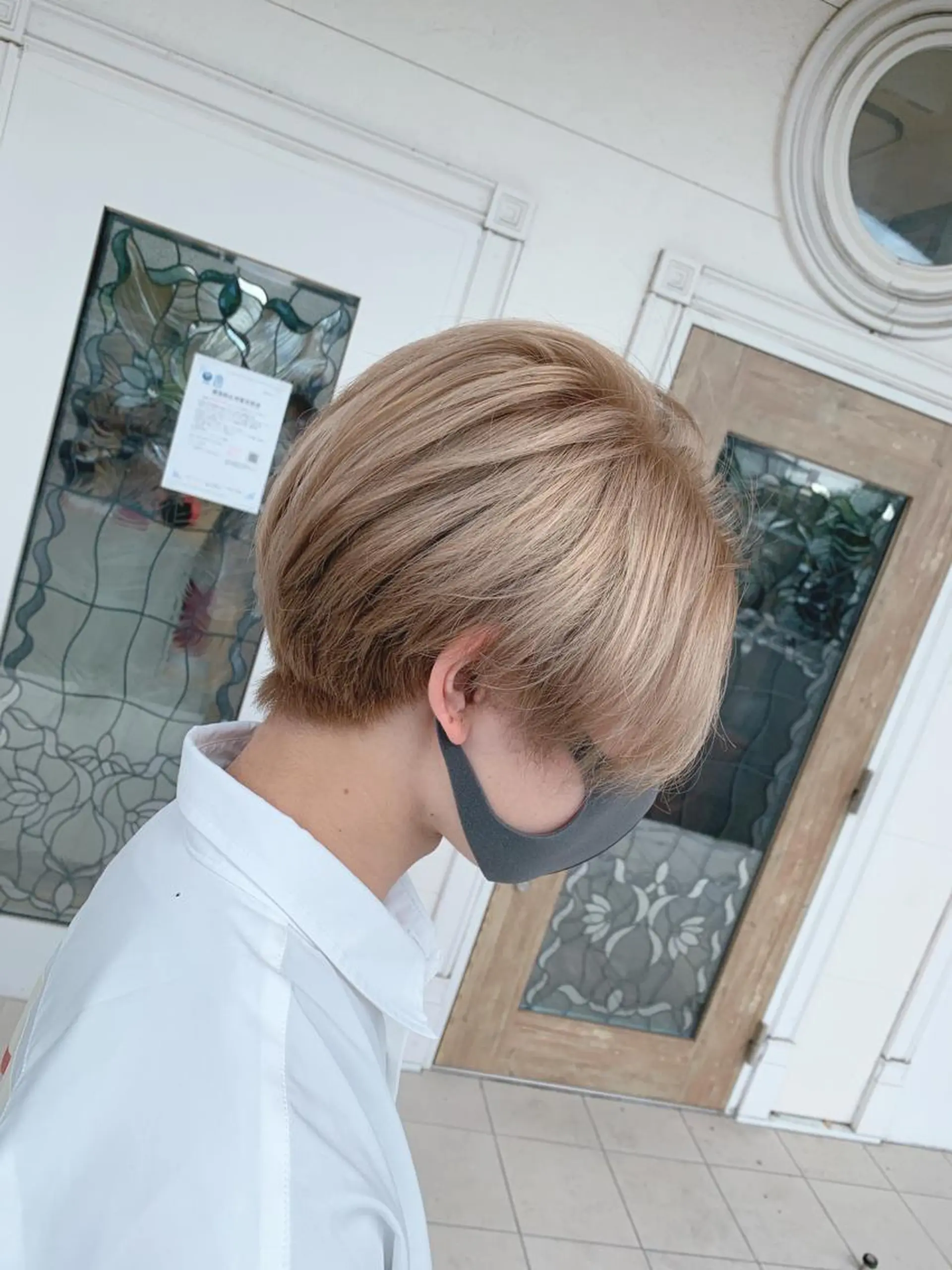 ショート カラー ブリーチ ケアブリーチ ハイトーンカラー ヘアカラー 髪質改善カラーリスト /根本雄貴のヘアスタイル