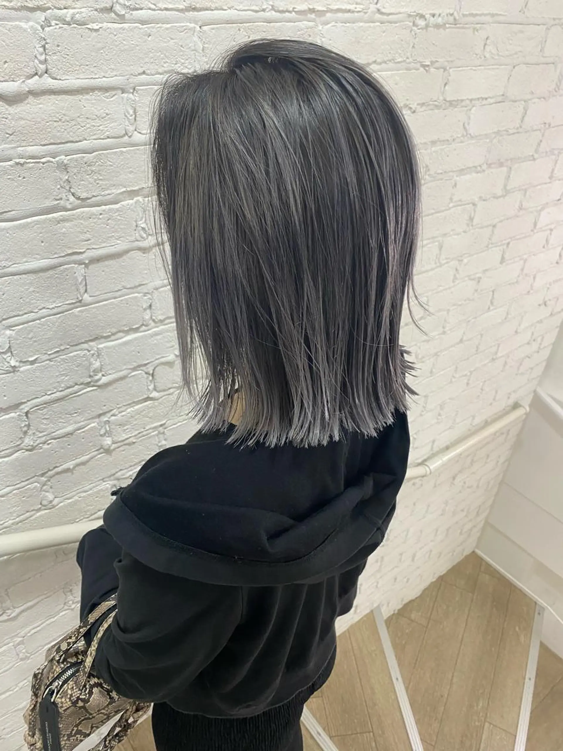 ミディアム カラー ヘアアレンジ ヘアカラー トリートメント 久米 治仁のヘアスタイル