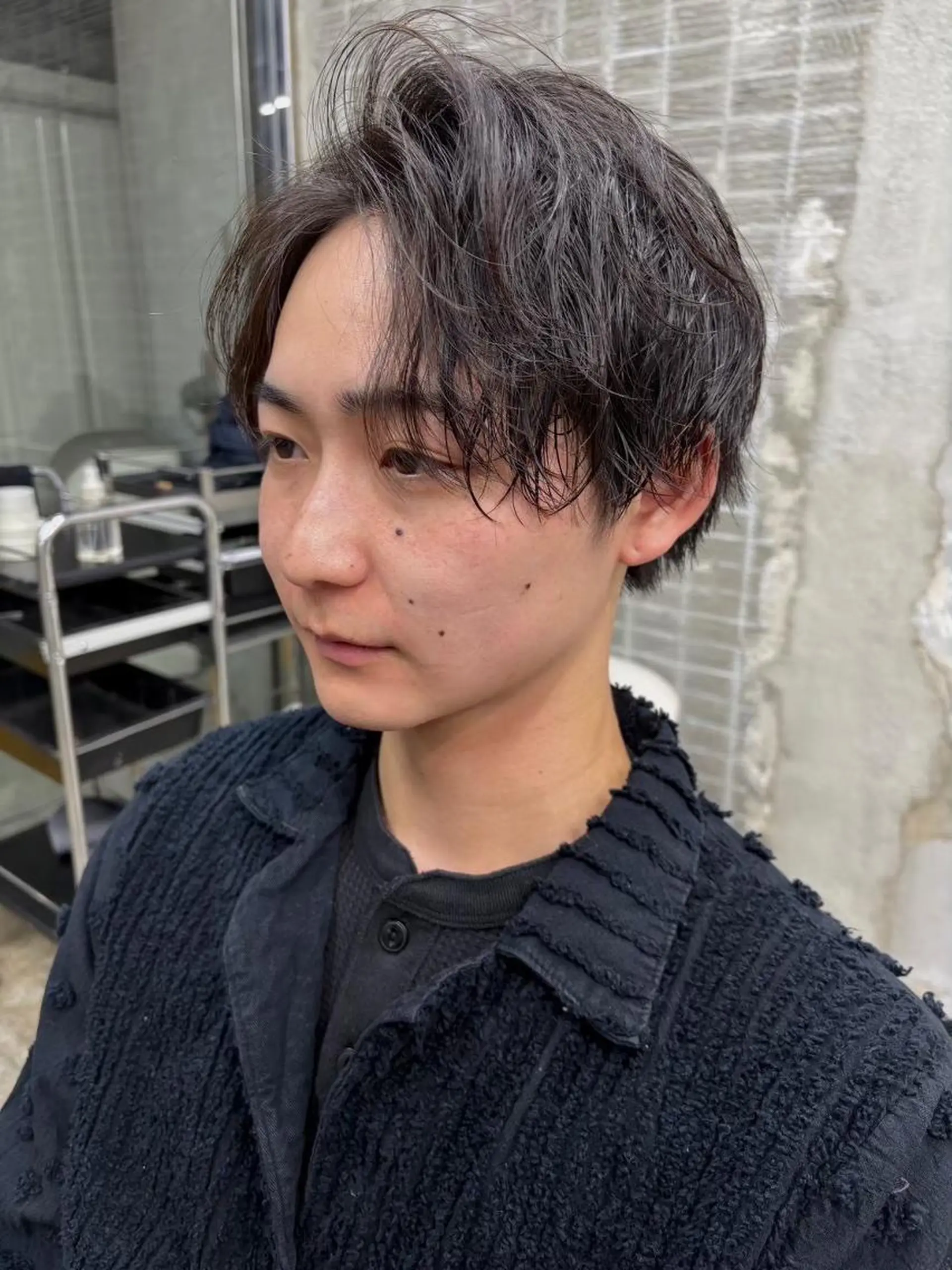 パーマ メンズ カット パーマ 藤野 けいごのヘアスタイル