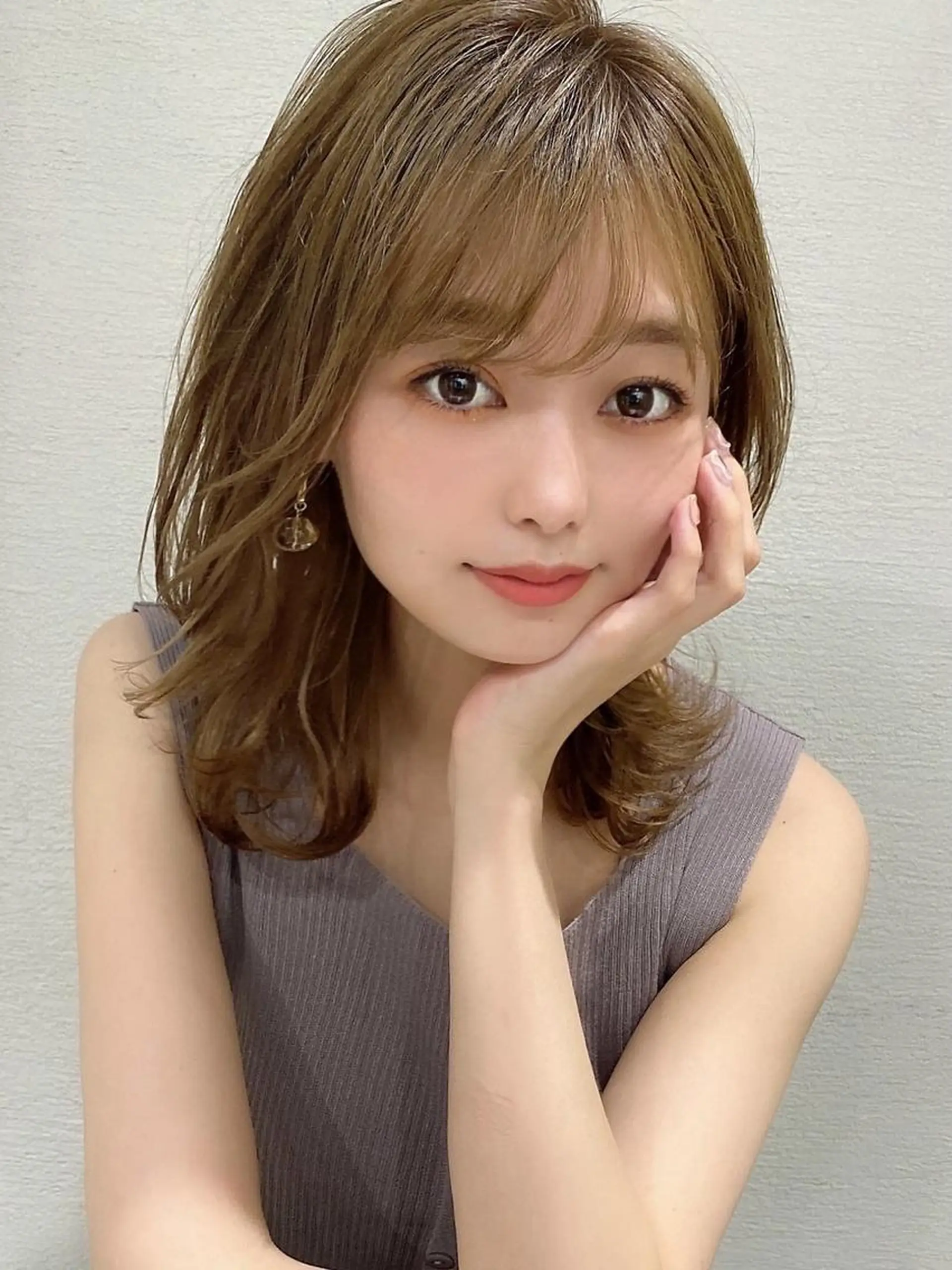 ミディアム Beige＋Rr salon EBISU所属・艶感透明感カラー 🫧たけ🫧のヘアスタイル