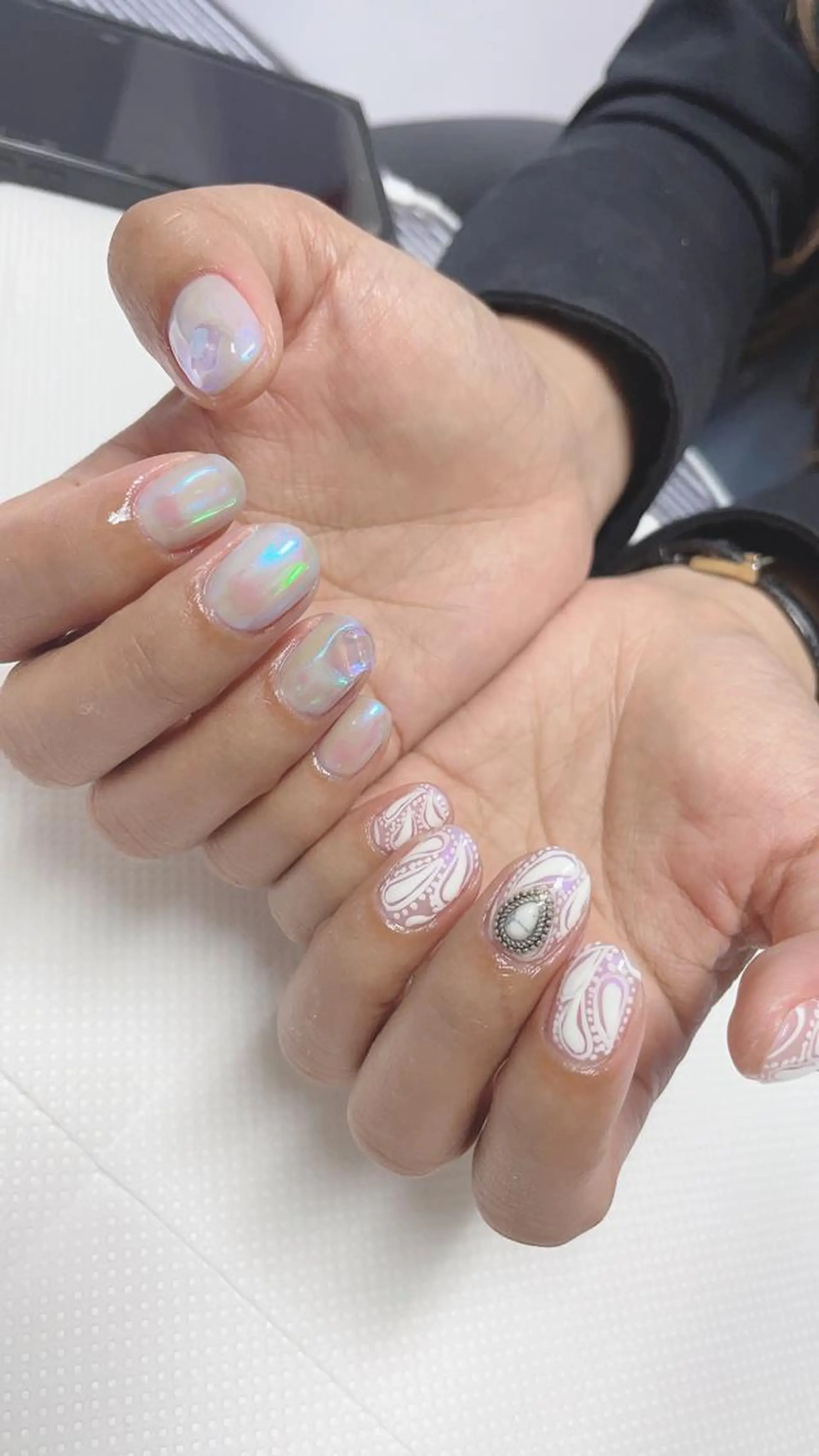 ネイル 氷ネイル・うるうるネイル Munail サロン所属・むねいる nail salonのネイルデザイン