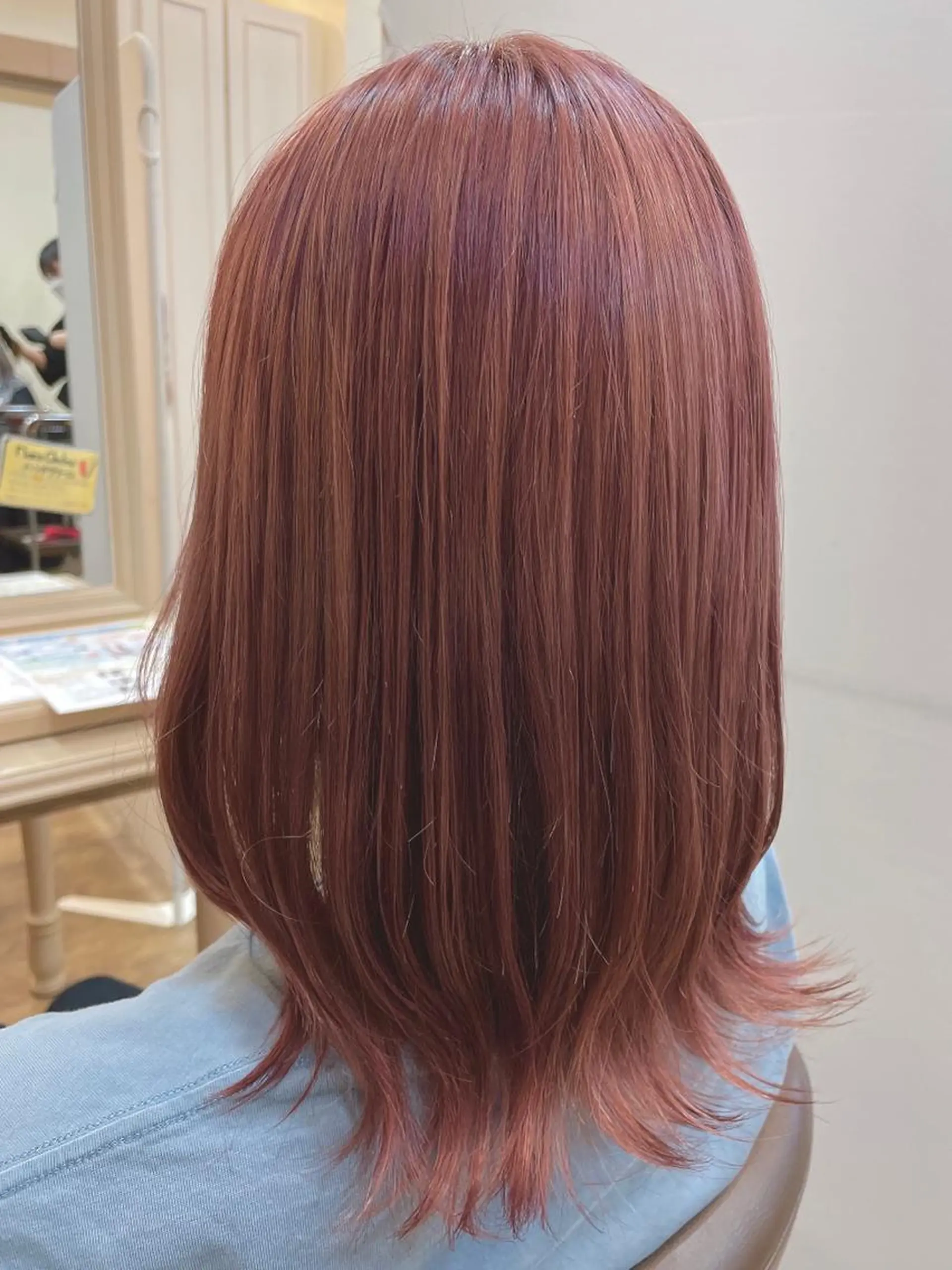 ミディアム カラー ブリーチ ラベンダーカラー ピンクカラー ピンクラベンダー メンズパーマ🌀/ 中村郁未のヘアスタイル