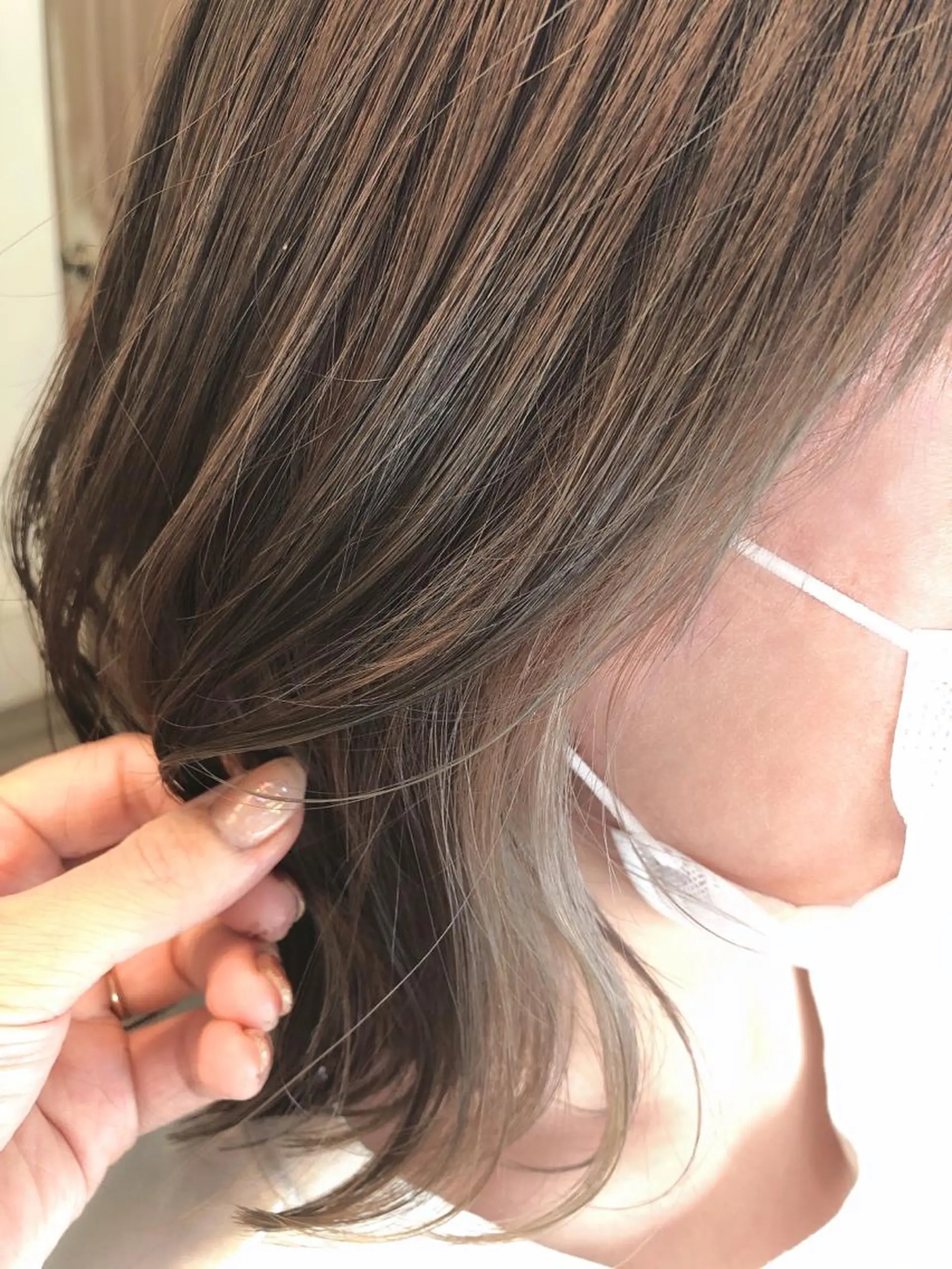 ミディアム カラー インナーカラー ヘアカラー トリートメント freedom  下中野店所属・🫧🕊️かたやま さきこ🕊️🫧のヘアスタイル