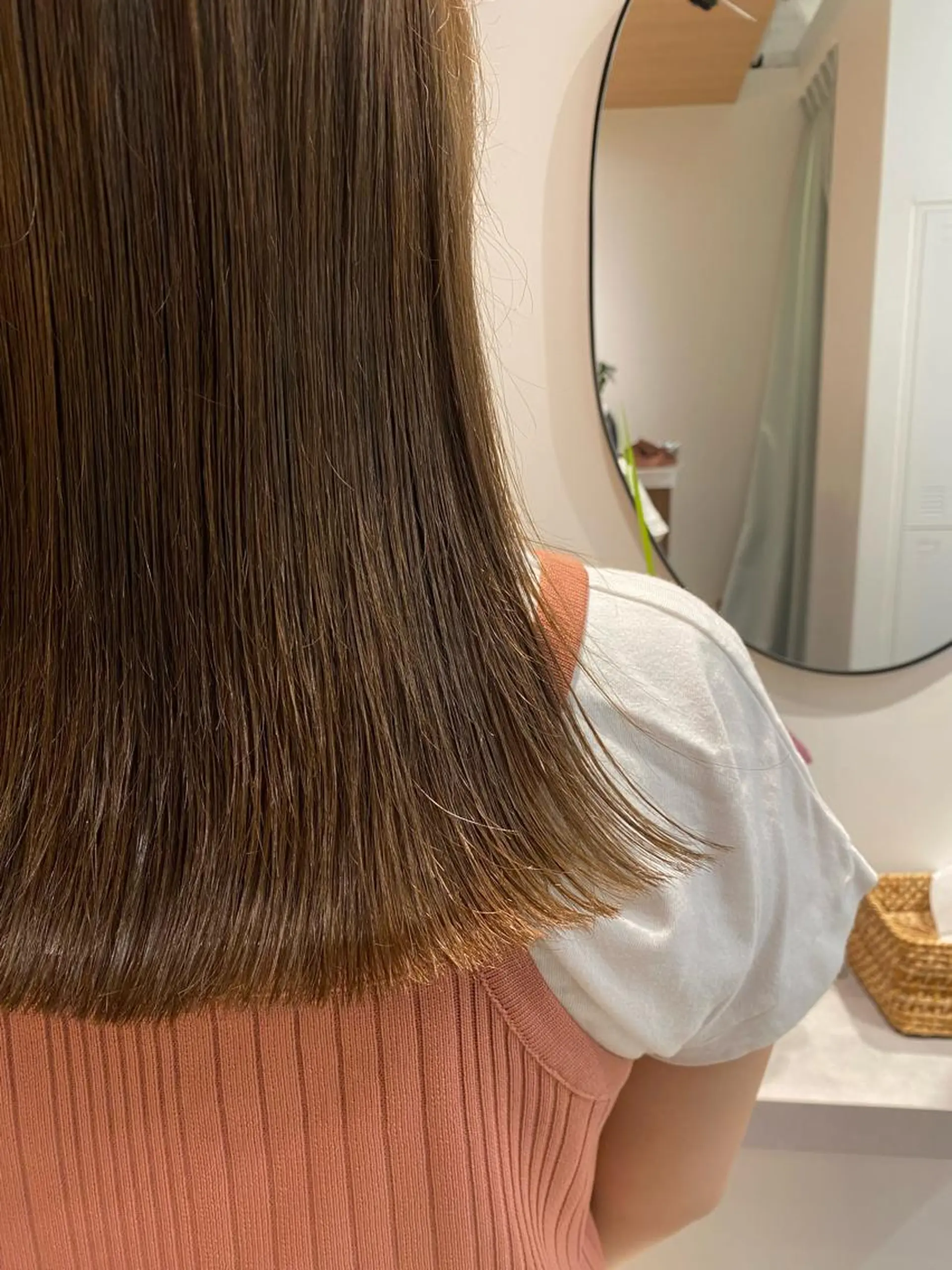 セミロング カラー カット ヘアカラー トリートメント 似合わせ美髪ヘア✨ 天王寺．阿倍野🌈のヘアスタイル