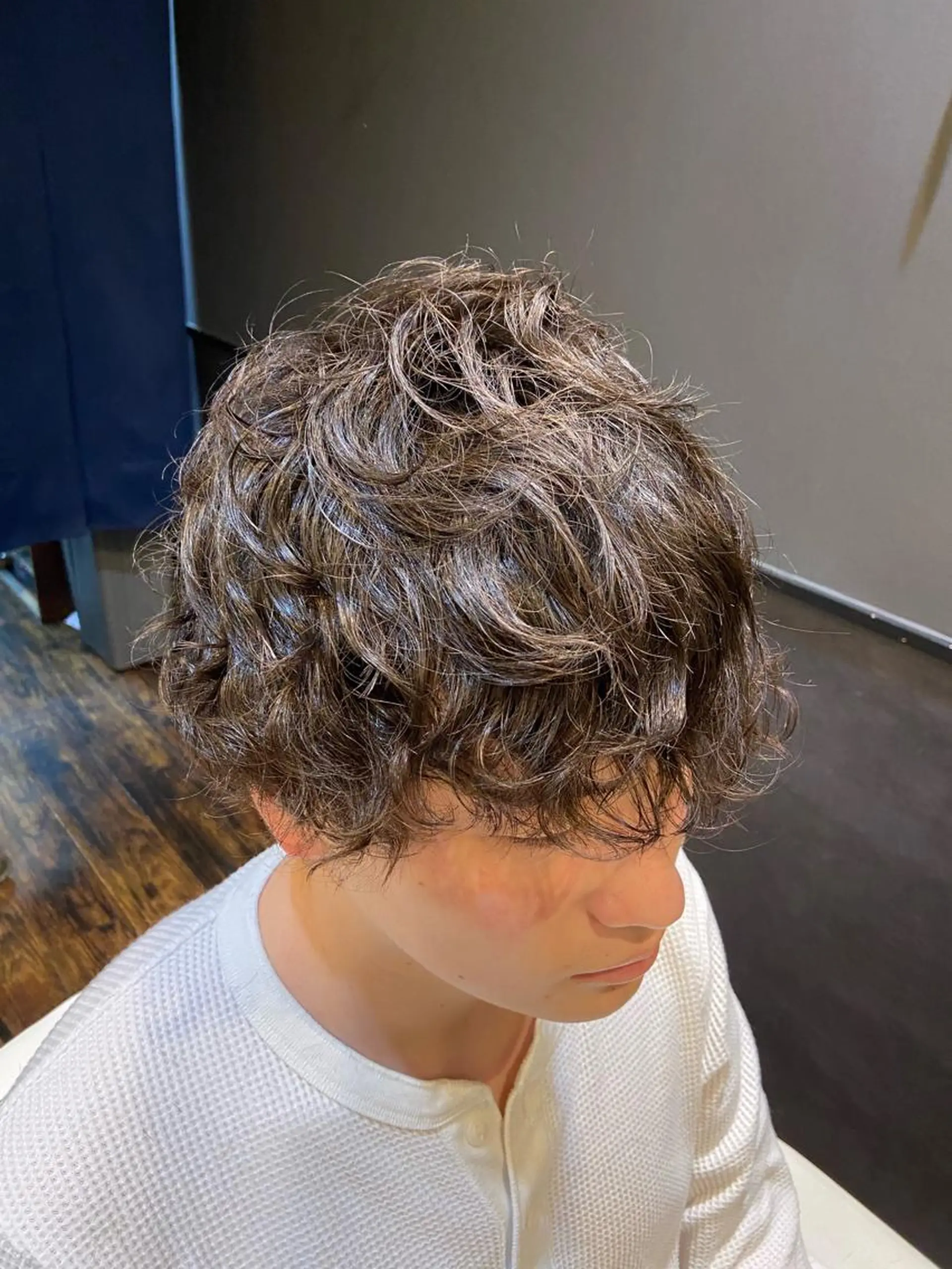 セミロング パーマ dunhill 斉藤 大樹/メンズカットのヘアスタイル