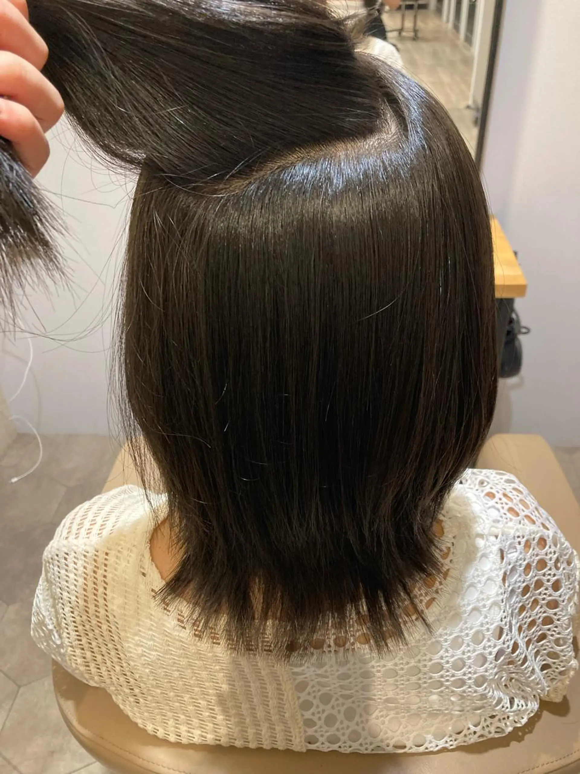 ミディアム 酸性ストレート 野村 ゆいのヘアスタイル