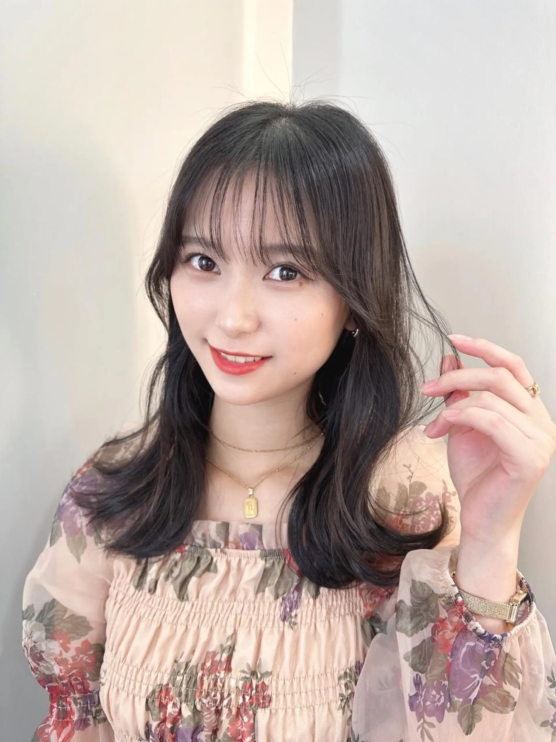 セミロング カット トリートメント レイヤーカット/ ブリーチカラー/雅人のヘアスタイル