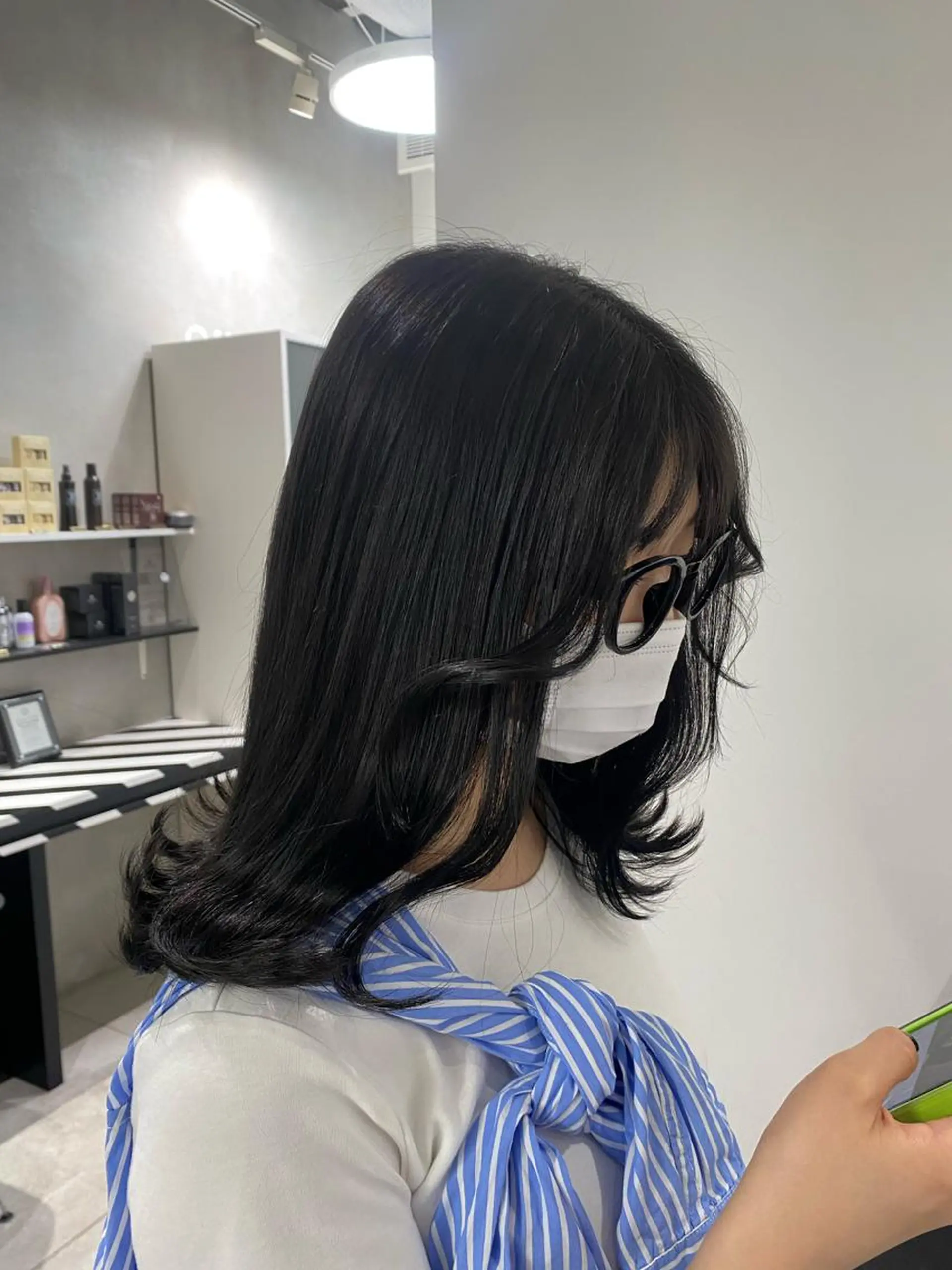 セミロング カラー 韓国風モテヘア 🇰🇷aki♡のヘアスタイル