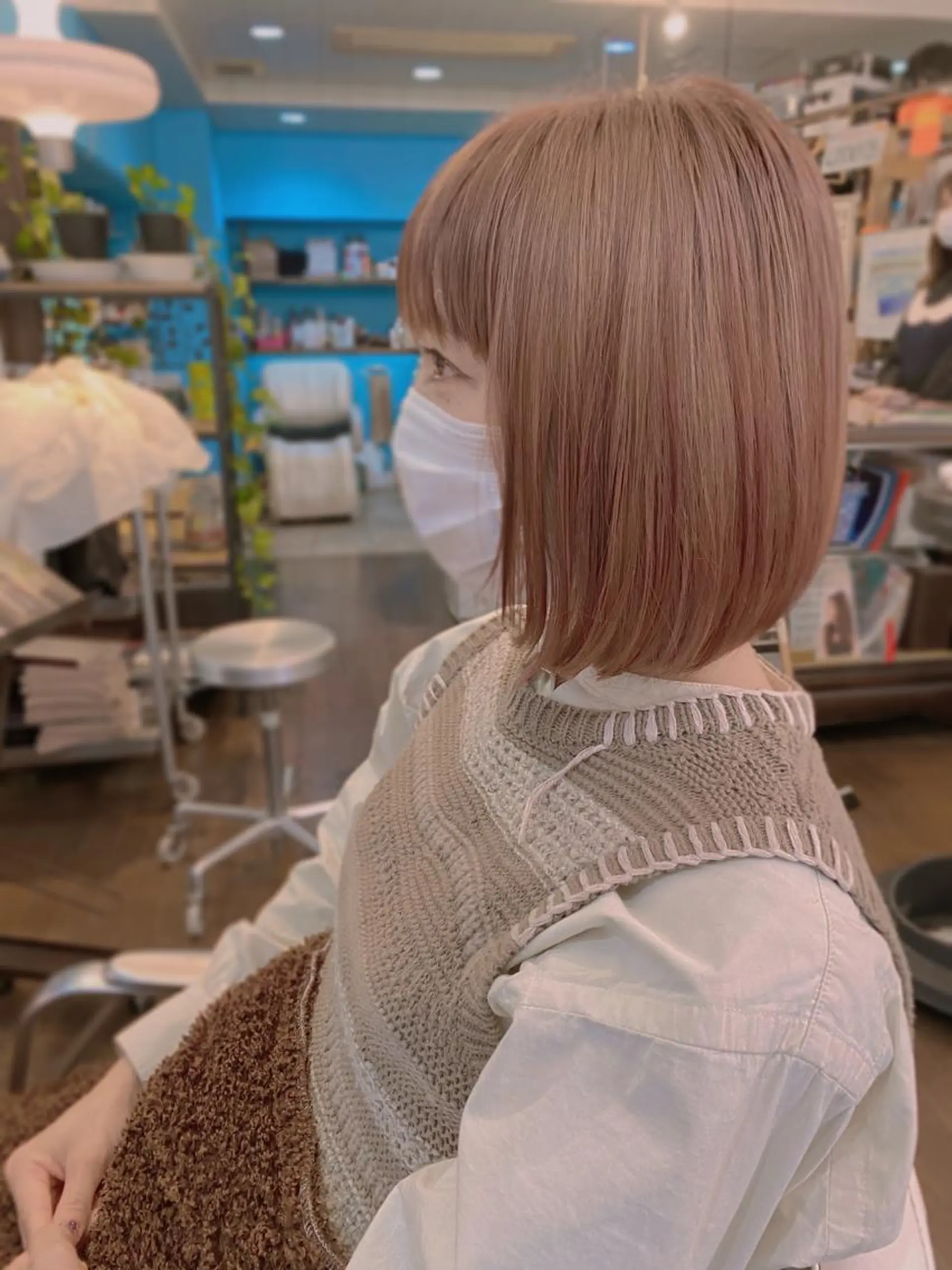 ミディアム カラー ブルーヘブン TAKESHIのヘアスタイル