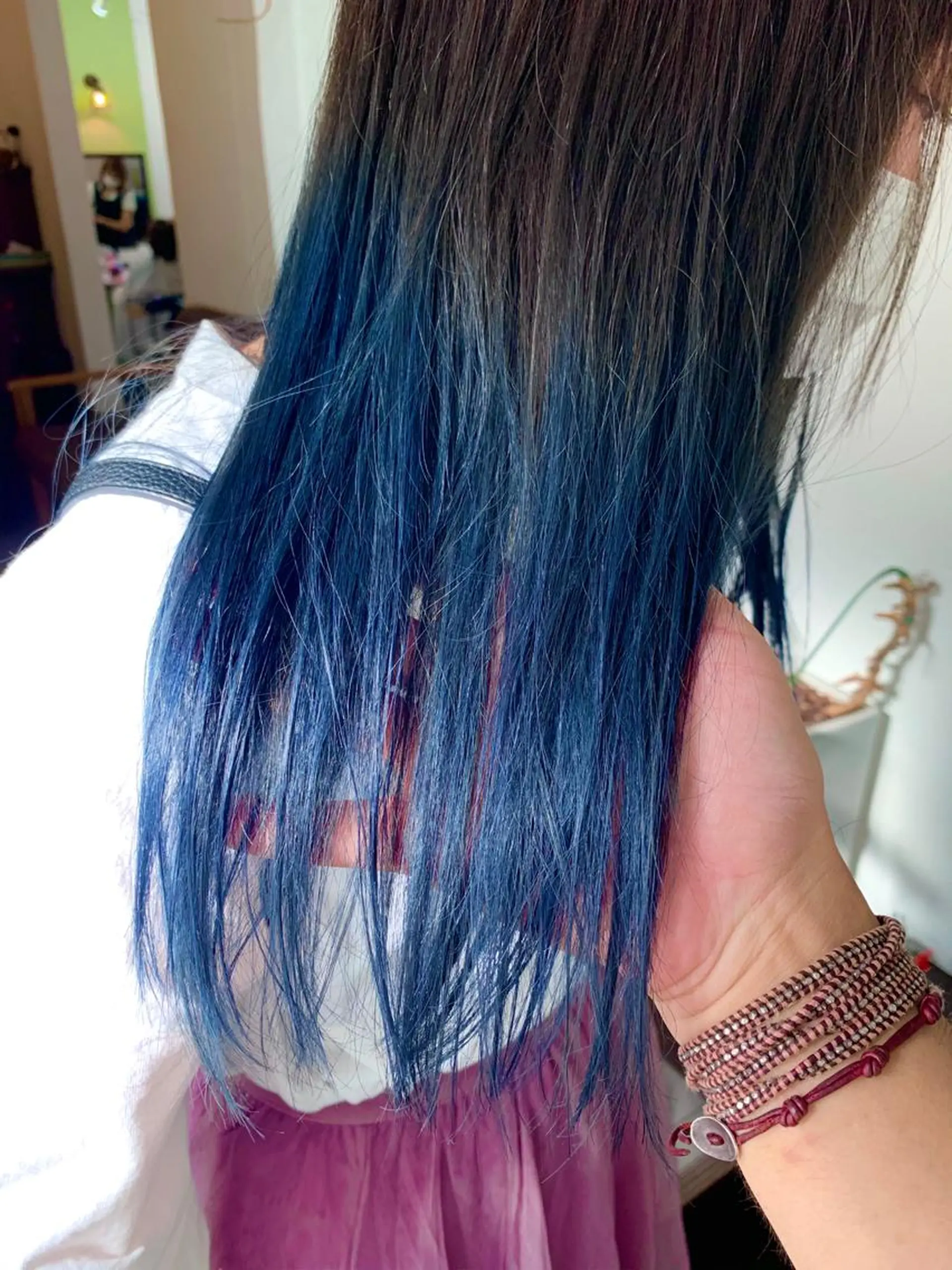 セミロング 縮毛矯正 ブリーチ毛に縮毛矯正 ✨カラー✨山田 正幸のヘアスタイル