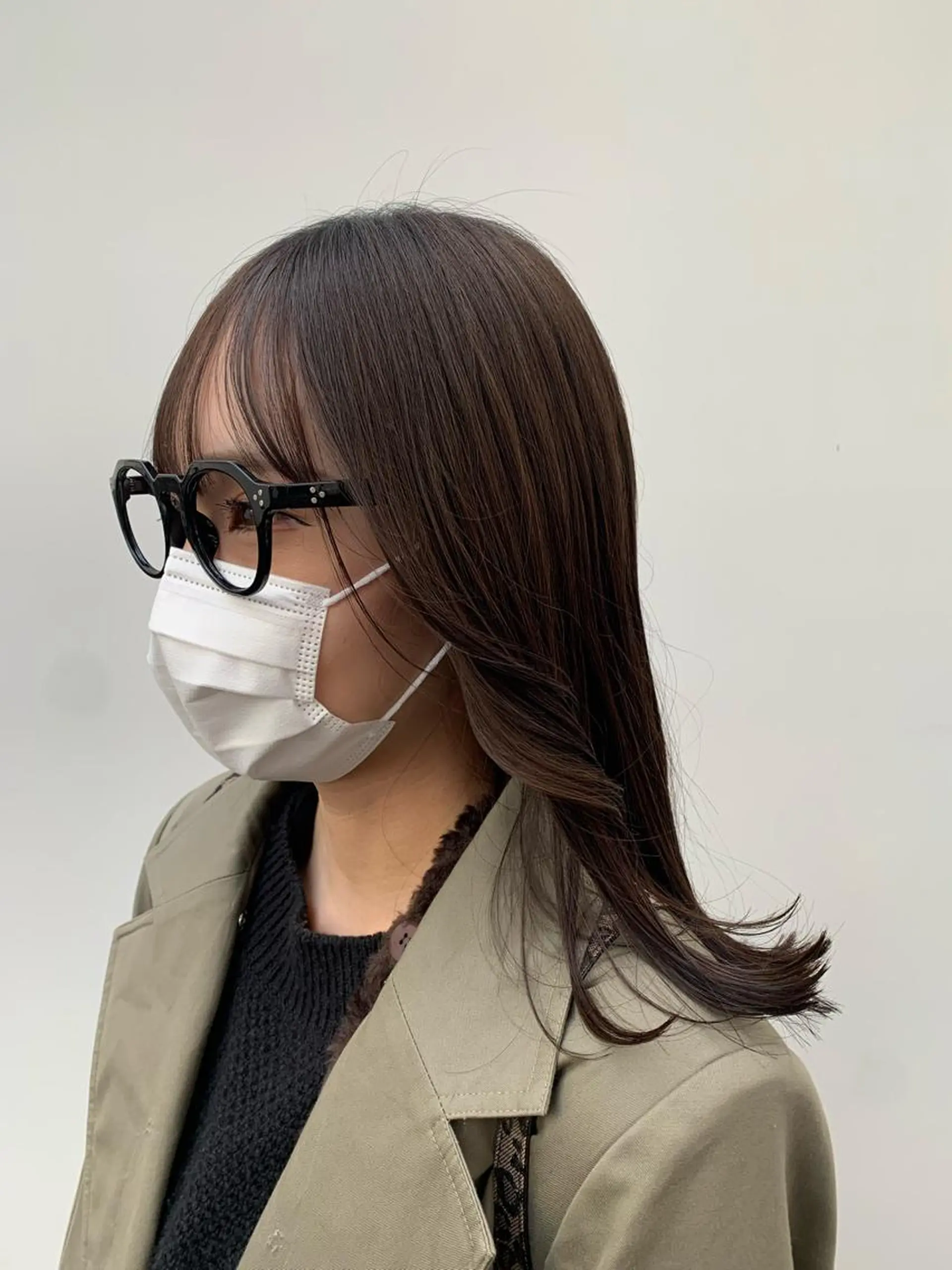 ミディアム 顔周りカット 🎀FERIA梅田 出村谷　沙保🎀のヘアスタイル