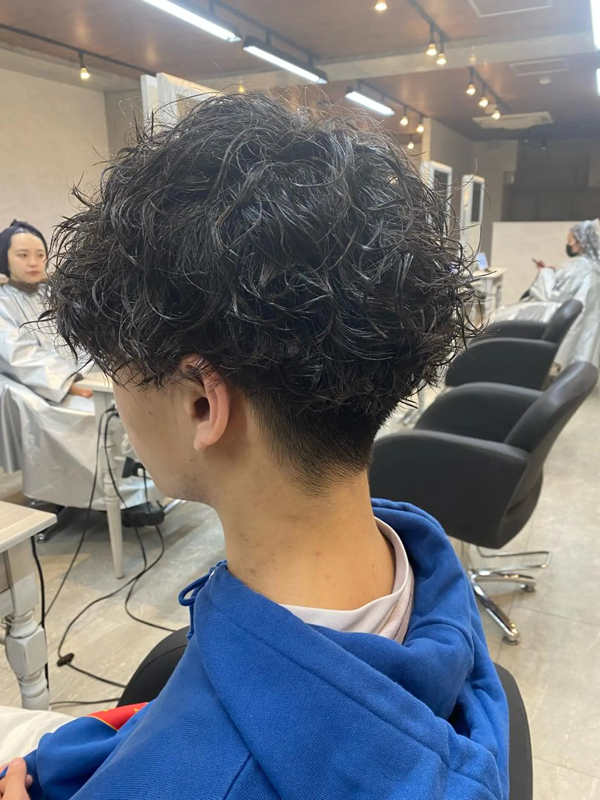 パーマ メンズ カット パーマ ⭕️メンズパーマ⭕️ 山口　裕太郎のヘアスタイル