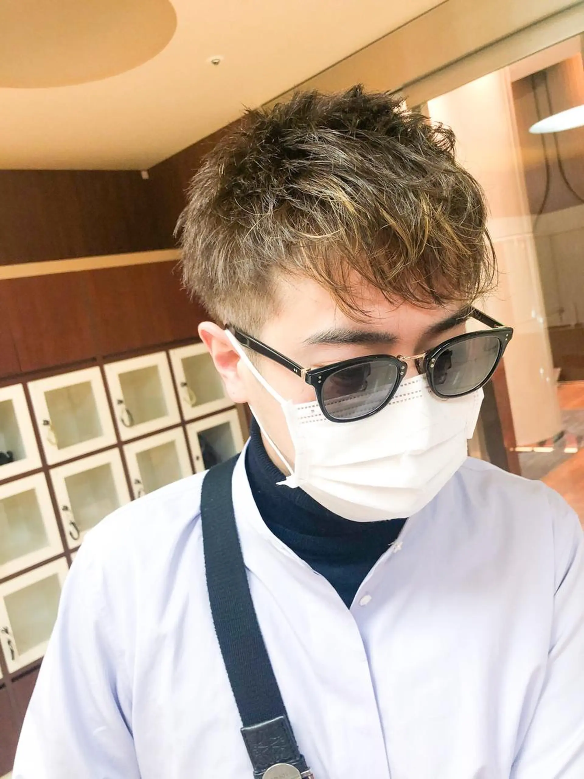 メンズ メンズハイライト ショート/ボブ /綾華のヘアスタイル