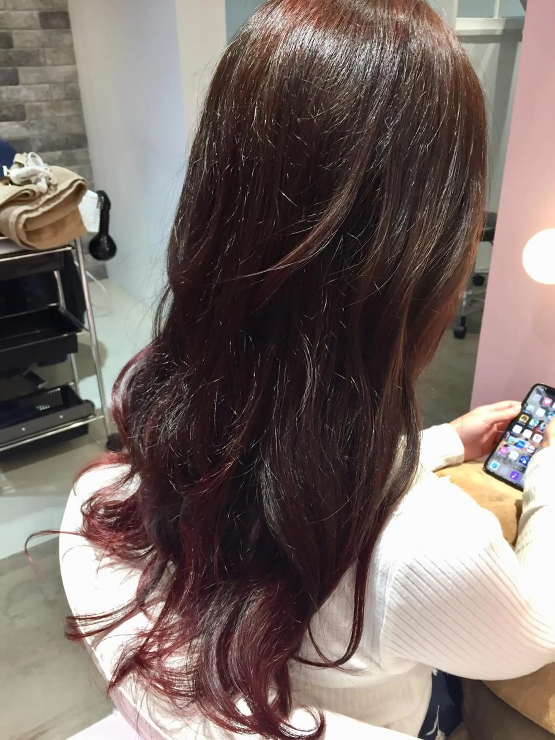 セミロング カット ヘアカラー トリートメント 所渉/韓国レイヤー /ウルフカットのヘアスタイル