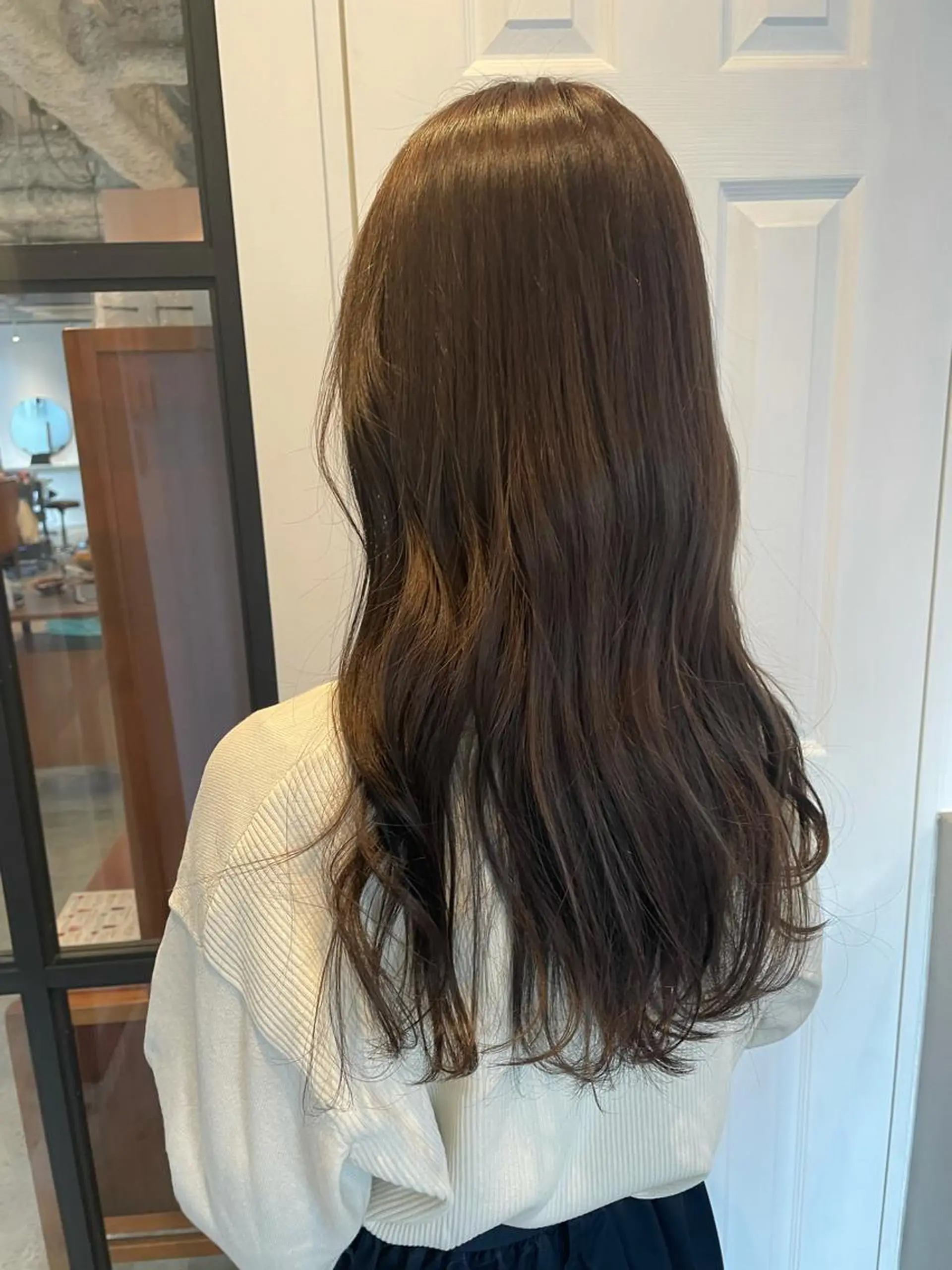 セミロング カラー ブリーチ グレージュ ラベンダーカラー ラベンダーグレージュ ラベンダーグレー ヘアカラー トリートメント 中目黒🌼 🌼ハナのヘアスタイル