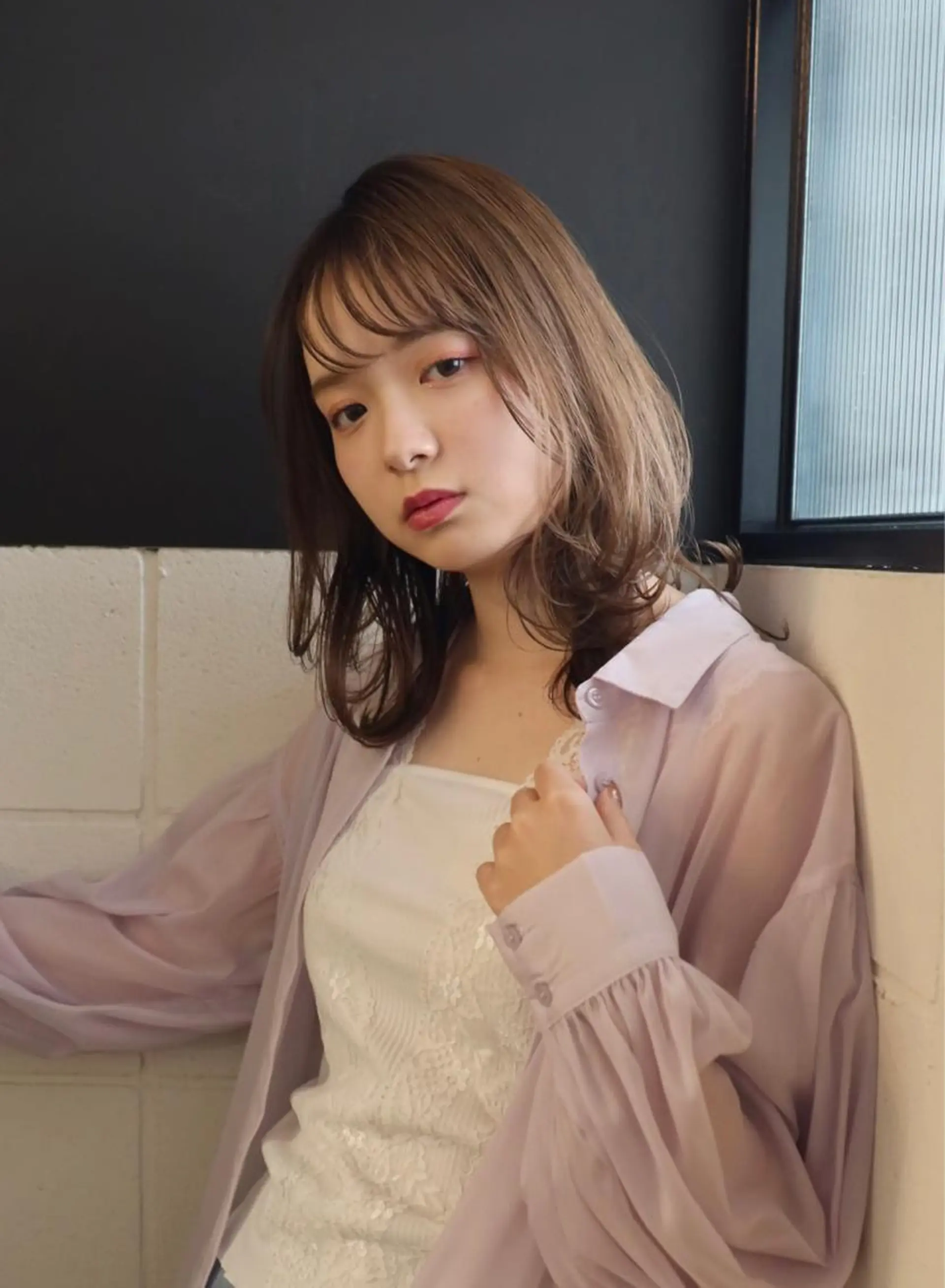 ミディアム irwi所属・Ebihara Satomiのヘアスタイル