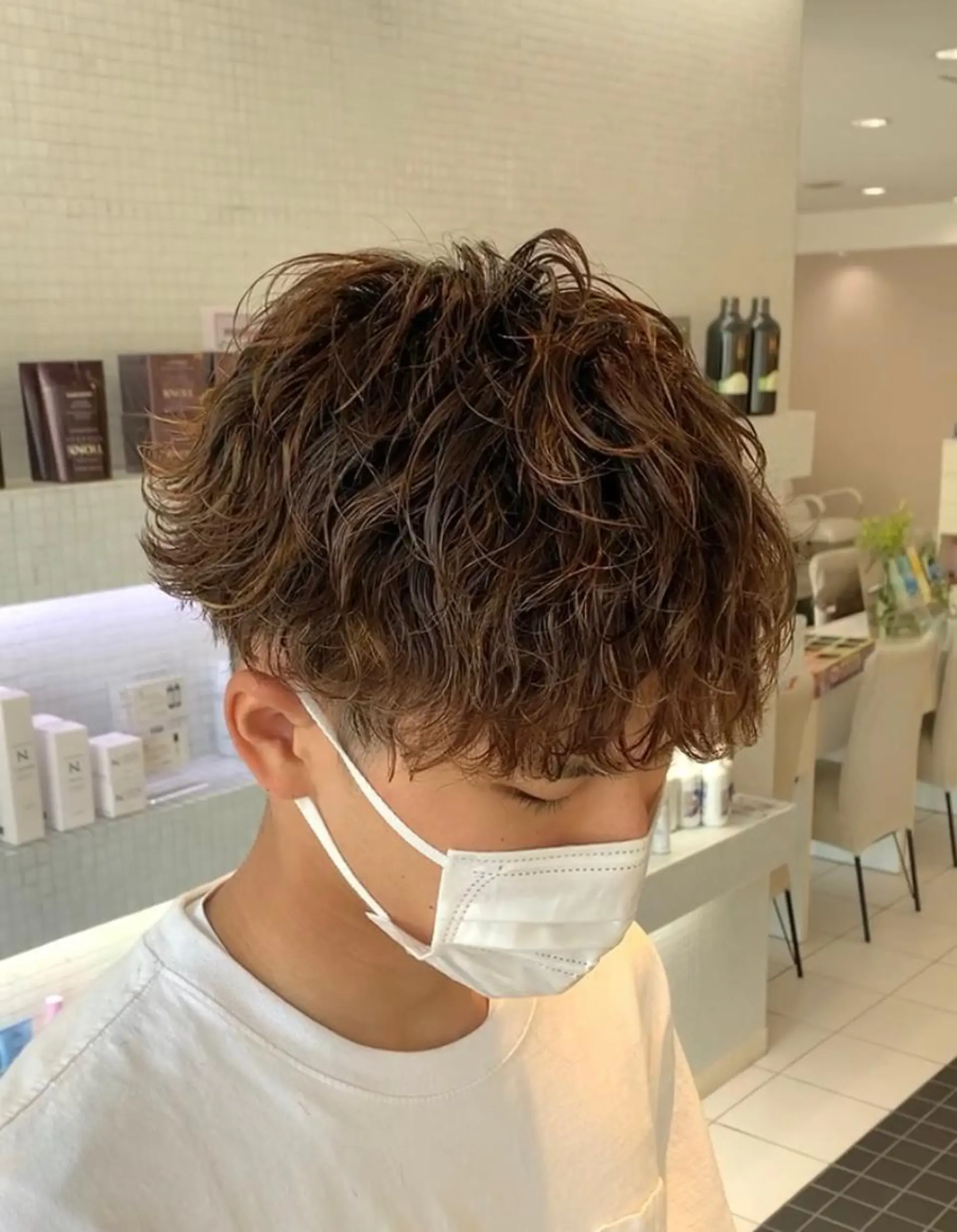 パーマ メンズ メンズパーマ 波巻きパーマ スパイラルパーマ メンズパーマ/ 新潟駅/佐藤裕のヘアスタイル