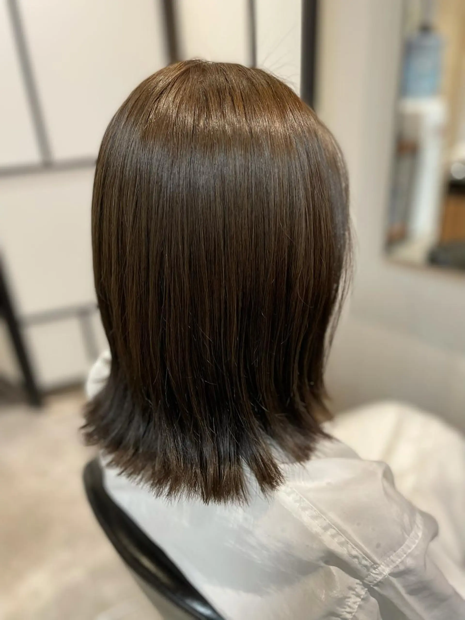 ミディアム カラー ブリーチ ブリーチなしカラー ナチュラル🧡可愛い MINAMIのヘアスタイル