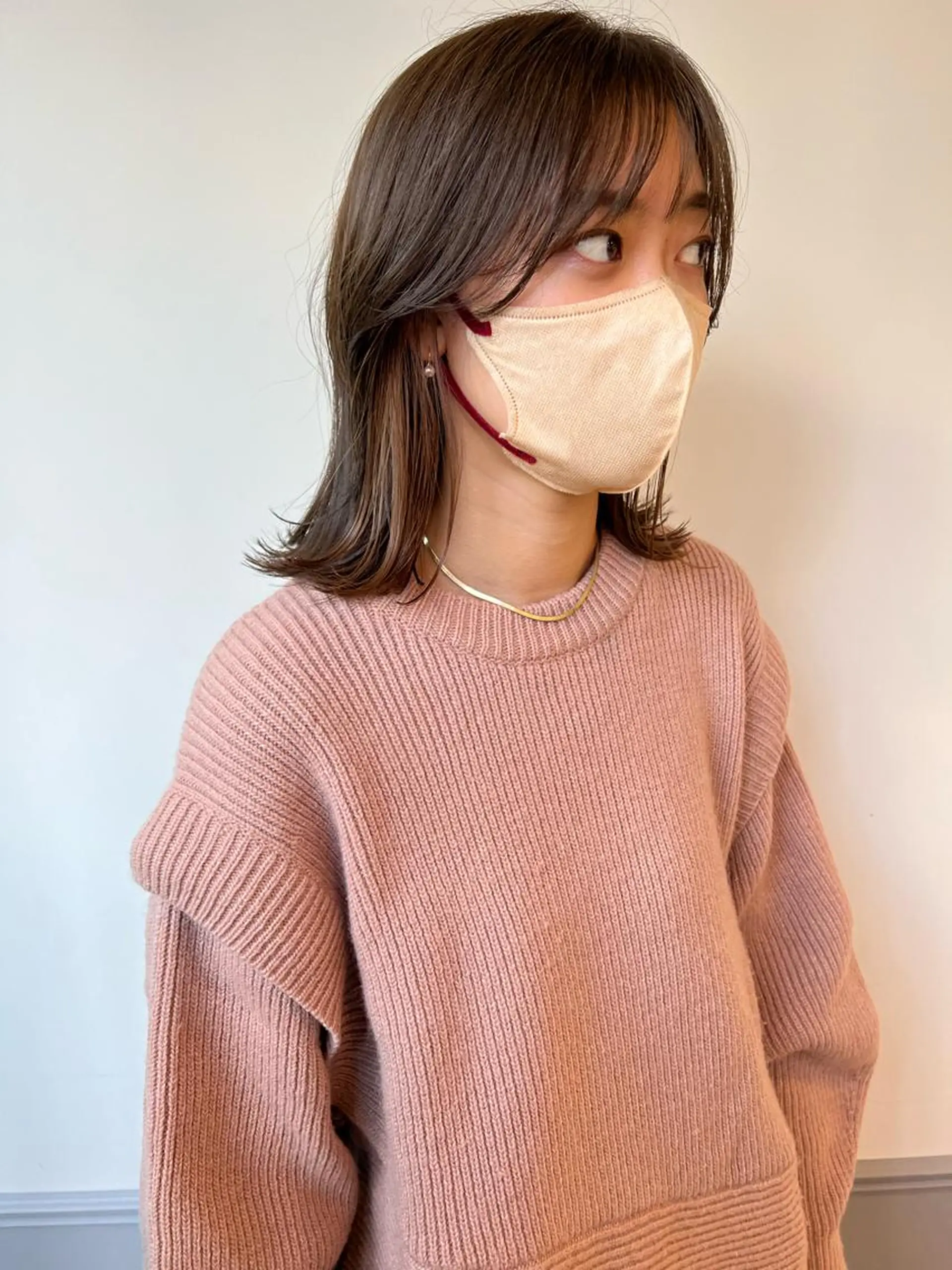 ミディアム ミディアムパーマ ボブ ウルフカット レイヤーカット/ 透明感カラー レイのヘアスタイル