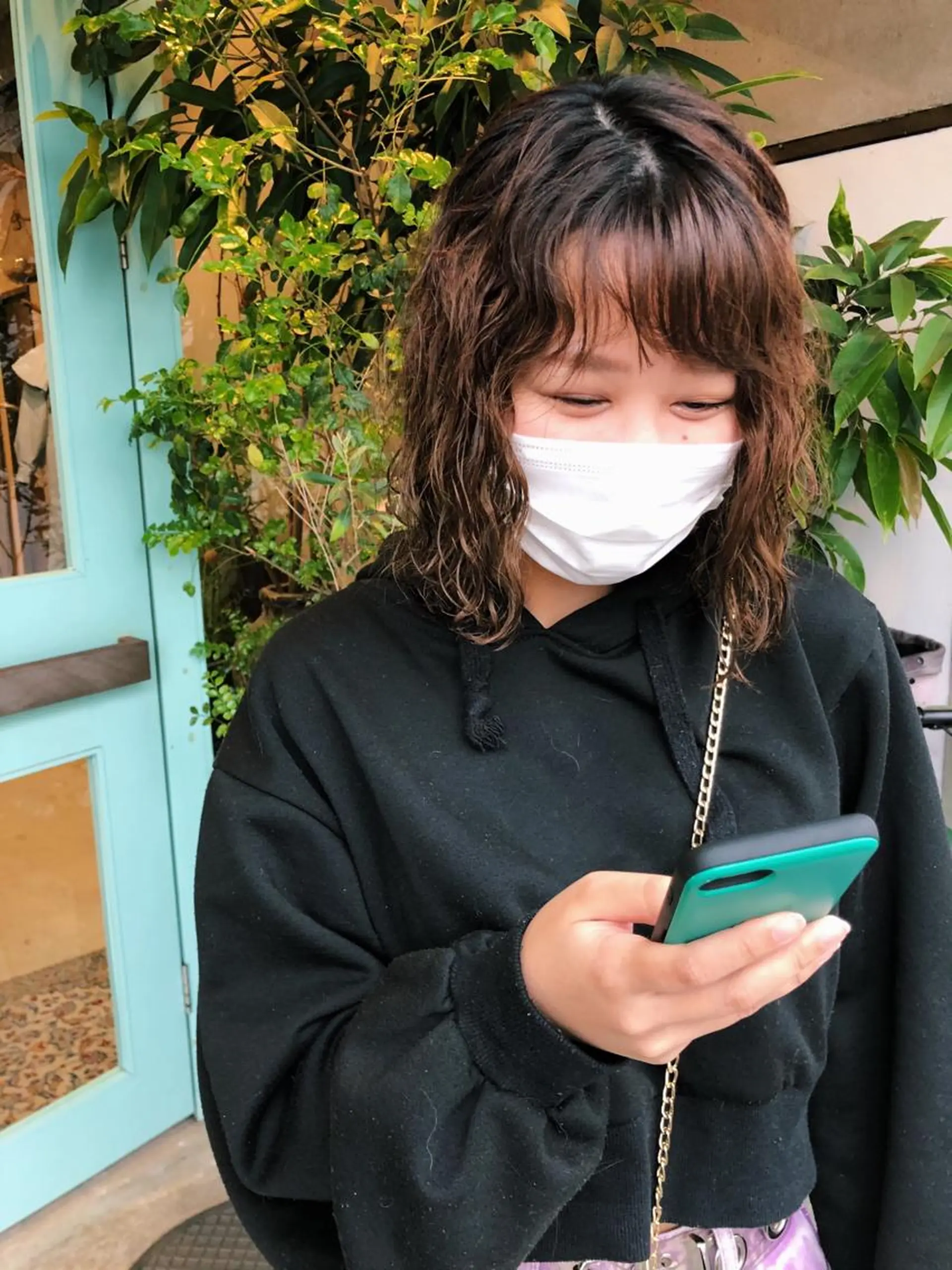 ミディアム パーマ パーマ/レイヤー 岩山丈一郎のヘアスタイル