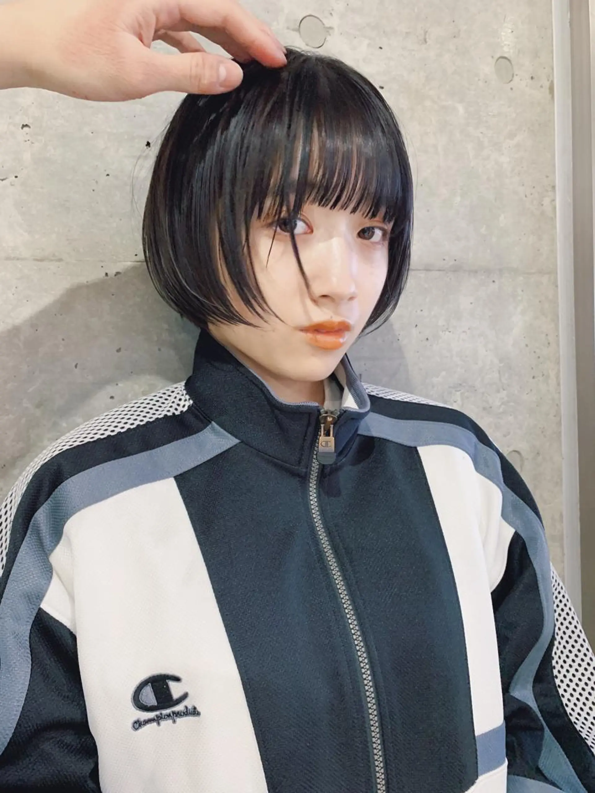 カラー ボブパーマコテ巻き風 パーマNo1深江秀平のヘアスタイル